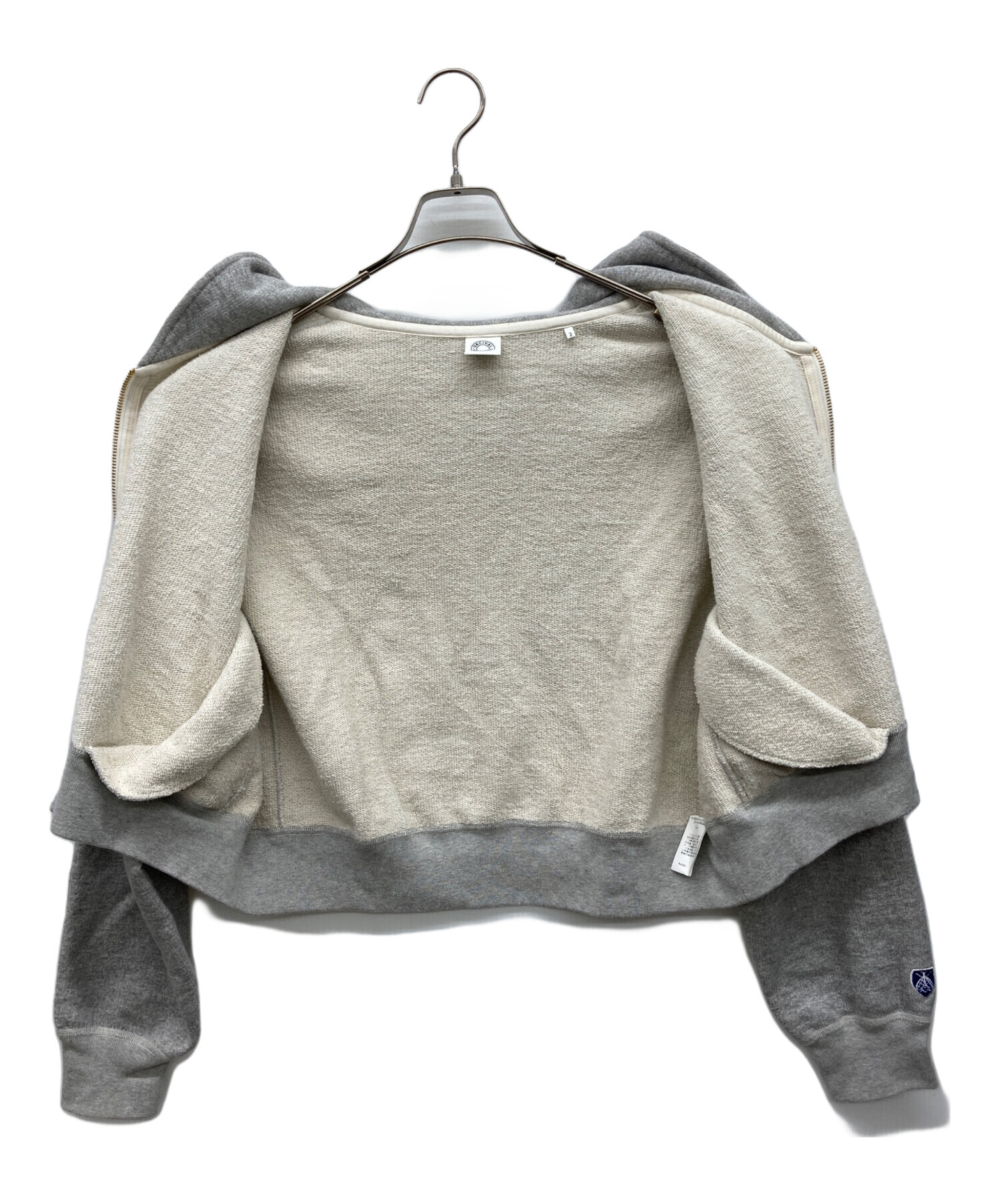 i*3様 GW SALE 最終価格] 新品、未使用　ORCIVAL グレー トー 中古・古着通販】ORCIVAL (オーシバル) FRENCH TERRY ZIP HOODIE