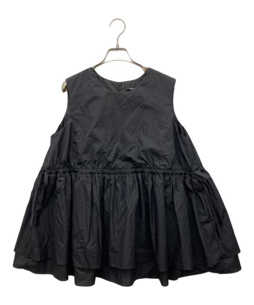 中古・古着通販】eunoia (ユノイア) leaf string vest ブラック サイズ