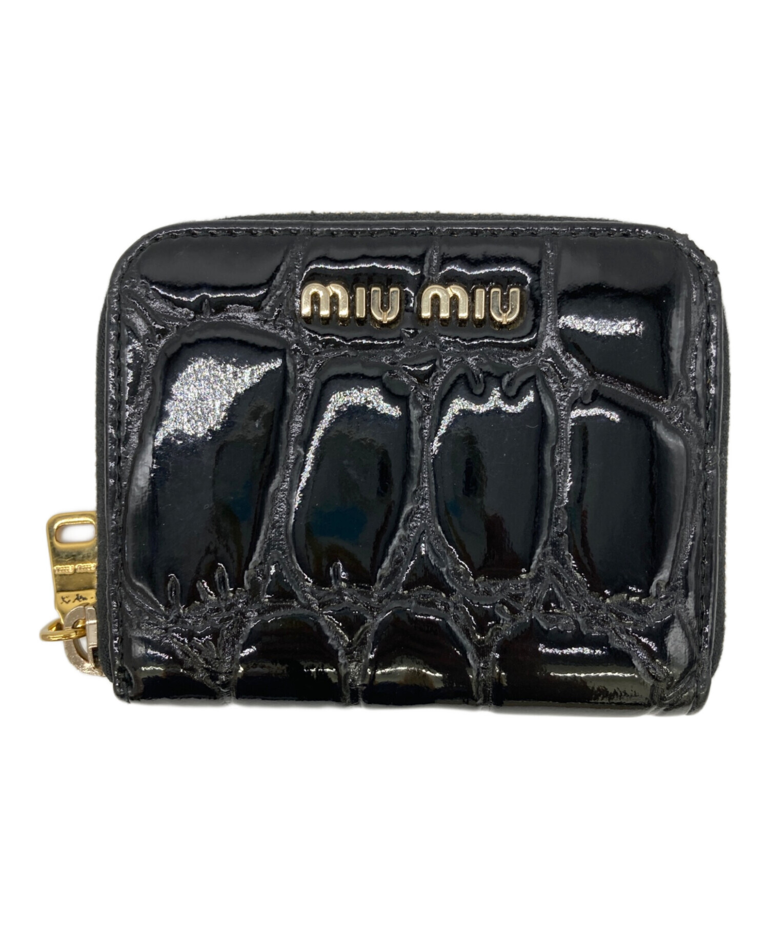 中古・古着通販】MIU MIU (ミュウミュウ) クロコ型押しコインケース 