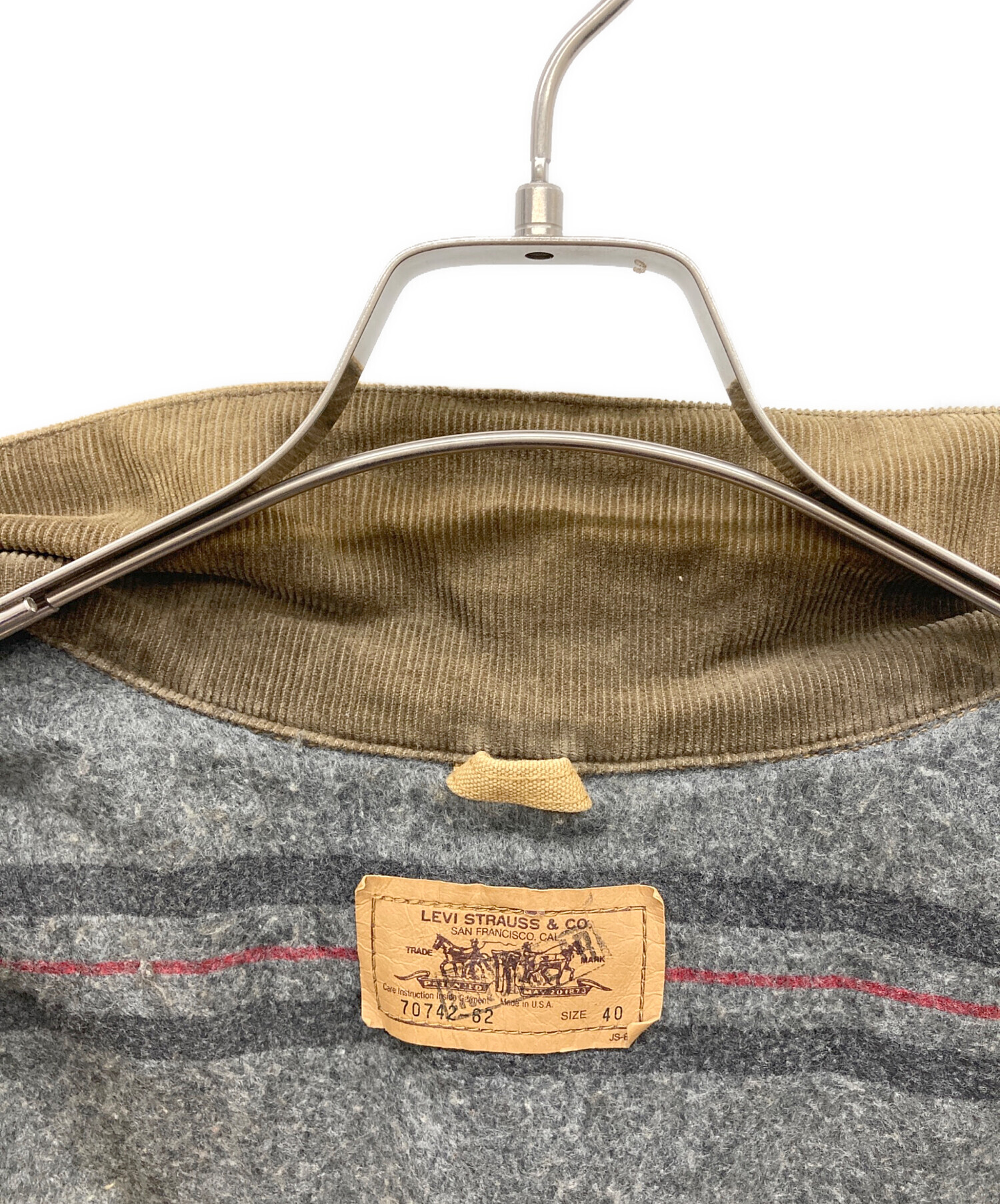 リーバイス USA製 90s 希少 デニム カバーオール ブランケット 38 中古・古着通販】LEVI'S (リーバイス) 90s 裏ブランケットダック
