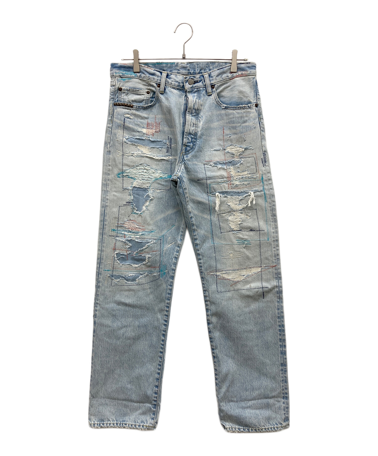 HYSTERIC GLAMOUR BR加工デニムストレートPT 　SIZE:30 中古・古着通販】Hysteric Glamour (ヒステリックグラマー) CZSR加工