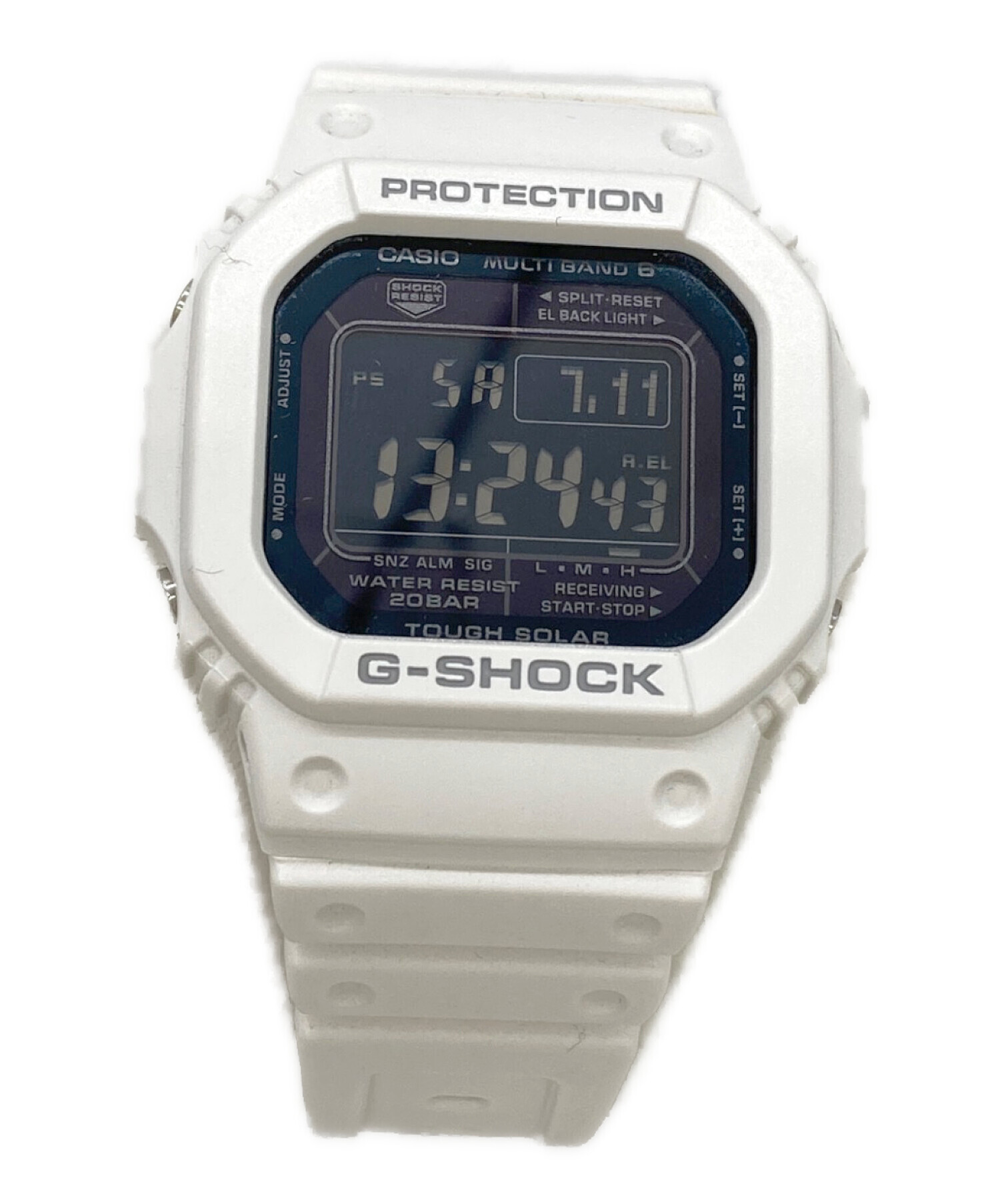 CASIO G-SHOCK GW-M5610MD ホワイト 電波ソーラー 中古・古着通販】CASIO (カシオ) デジタルウォッチ ホワイト｜ブランド