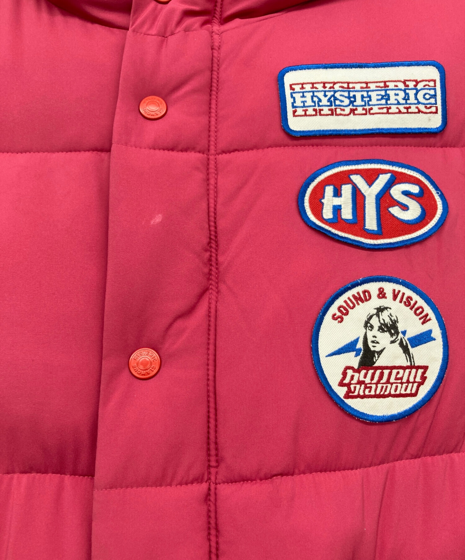希少✨ヒステリックグラマー 2WAY ワッペン 中綿入りミリタリーコート 中古・古着通販】Hysteric Glamour (ヒステリックグラマー) ロゴ