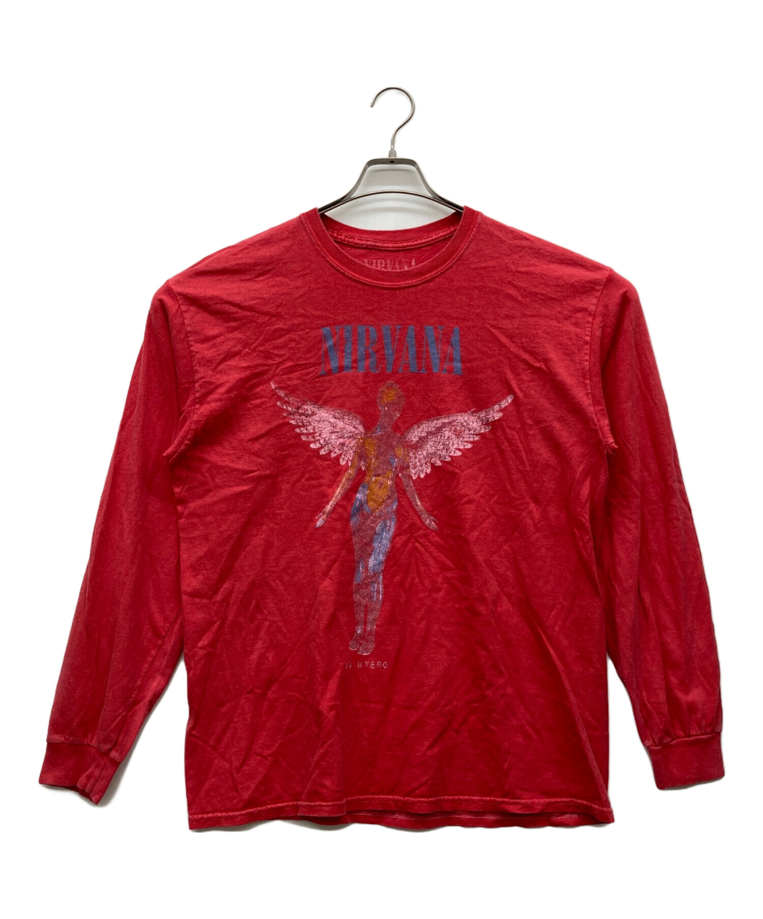中古・古着通販】NIRVANA (ニルヴァーナ) 長袖Tシャツ レッド サイズ:M