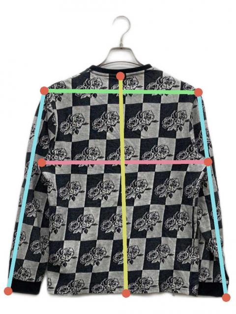 中古・古着通販】stussy (ステューシー) 総柄カットソー グレー サイズ