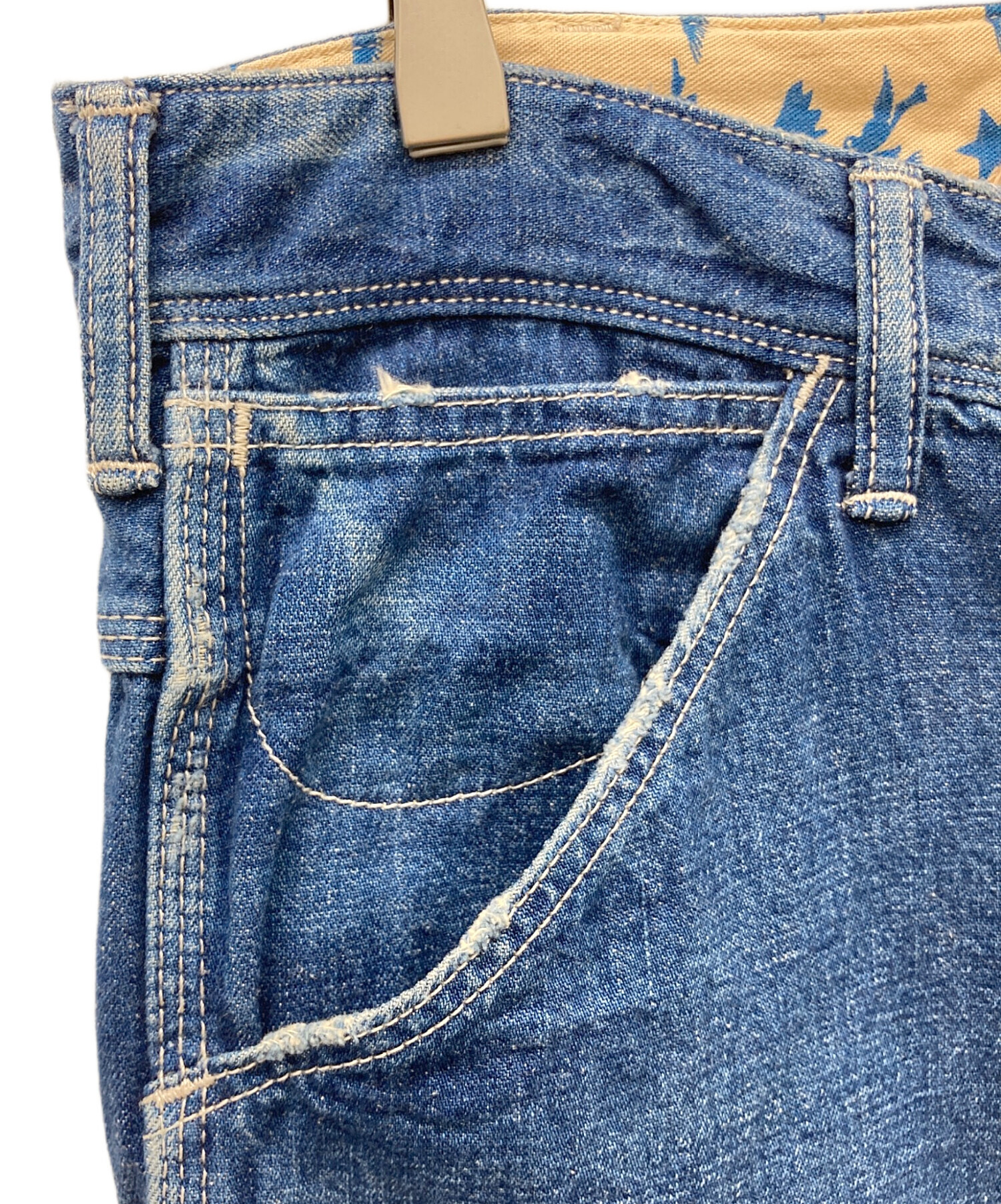 中古・古着通販】Bohemians (ボヘミアンズ) パッチワークデニムパンツ 