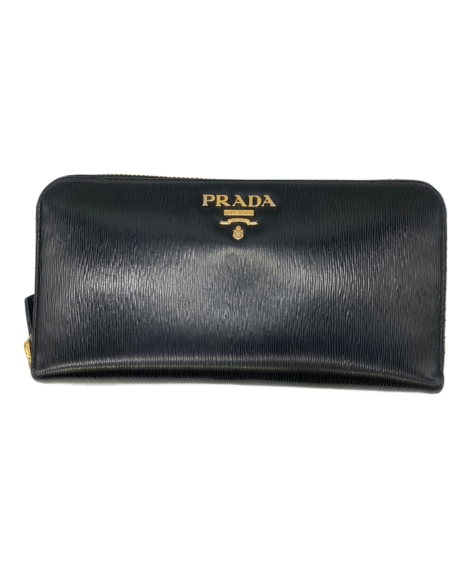 中古・古着通販】PRADA (プラダ) ラウンドファスナー長財布 ヴィッテロ