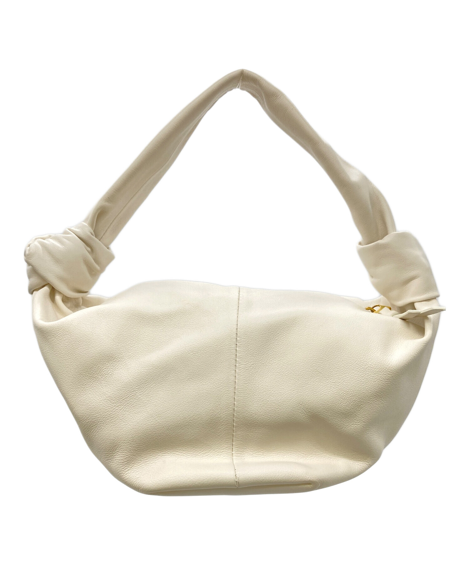 ボッテガヴェネタ　ダブルノット　白　バッグ 中古・古着通販】BOTTEGA VENETA (ボッテガベネタ) ハンドバッグ