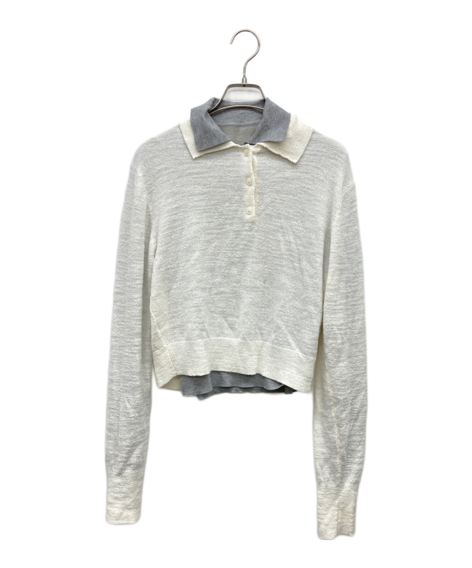〈未着用〉 todayful / Layered Polo Knit エクリュ 中古・古着通販】TODAYFUL (トゥデイフル) Layered Polo Knit エクリュ