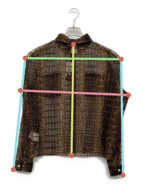 中古・古着通販】X-girl (エックスガール) PLEATED SHEER SHIRT カーキ