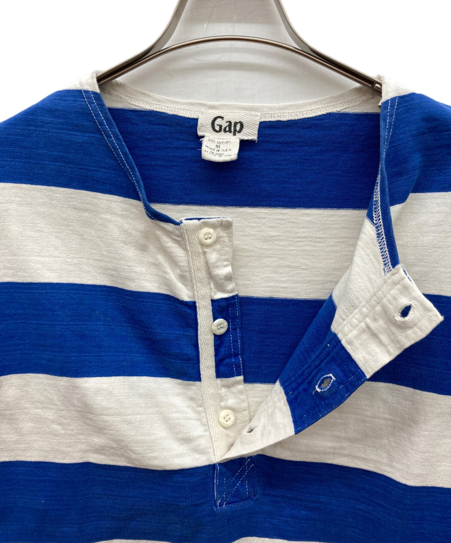【中古】 ヘンリー 中古・古着通販】GAP (ギャップ) ヘンリーネックカットソー ホワイト