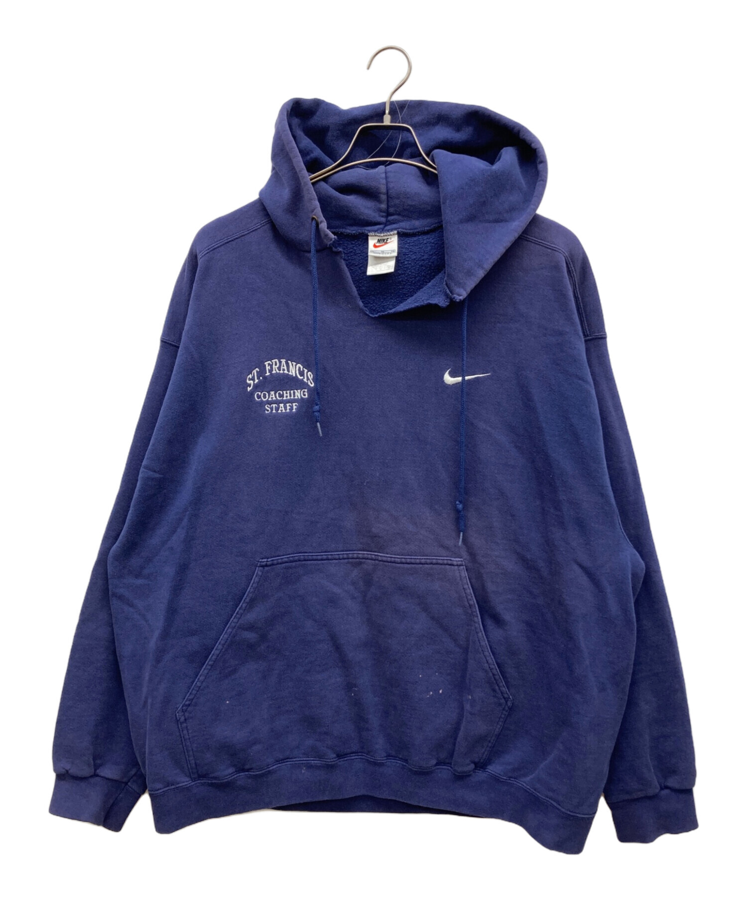 中古・古着通販】NIKE (ナイキ) 刺繍ロゴパーカー ネイビー サイズ:XL