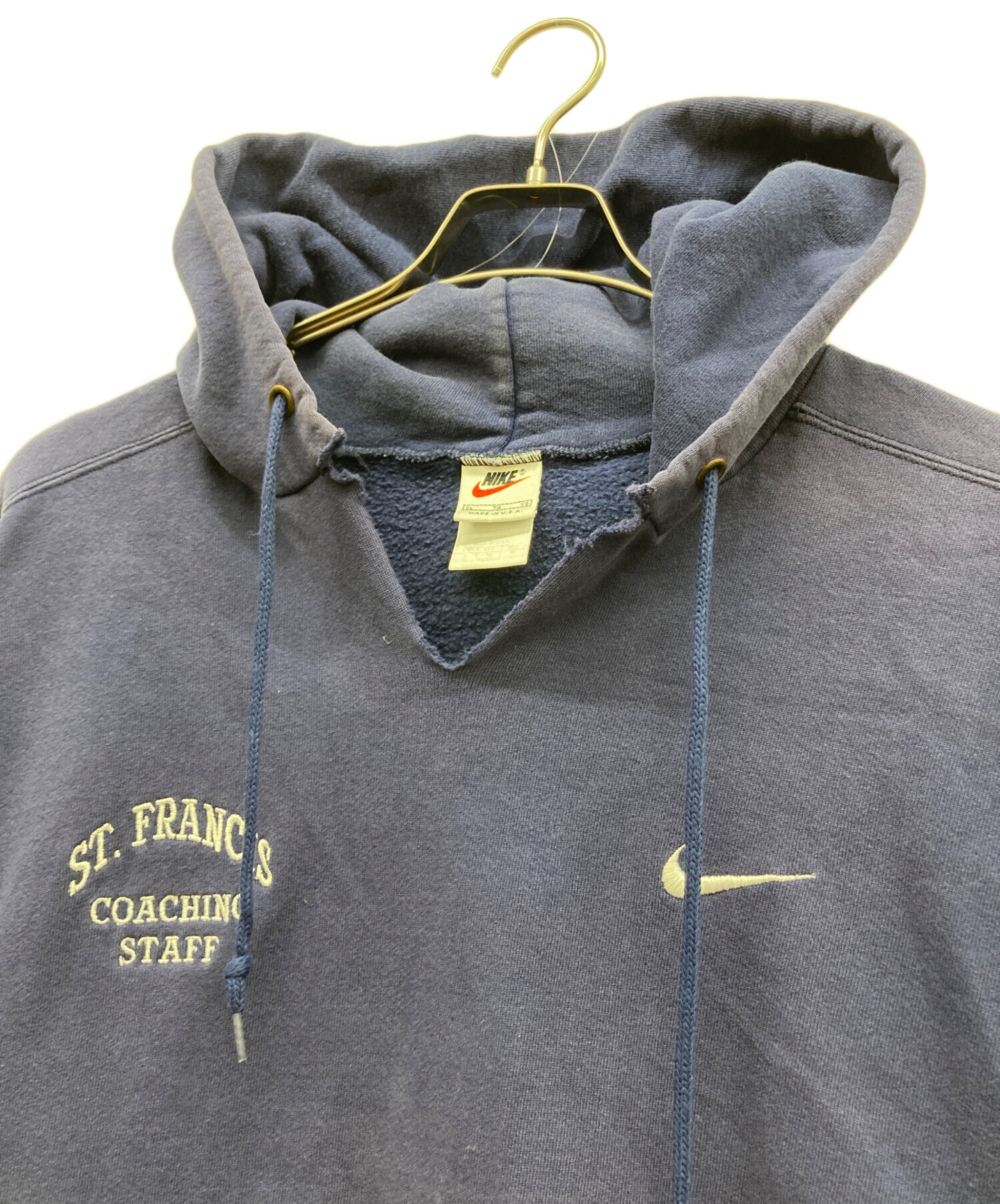Nike Waynesburg Football パーカー XL 古着 中古・古着通販】NIKE (ナイキ) 刺繍ロゴパーカー ネイビー サイズ:XL