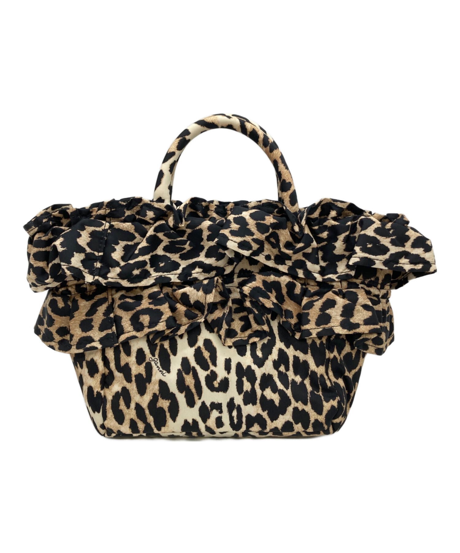 中古・古着通販】GANNI (ガニー) Mini Shopper Ruffle Print バッグ 