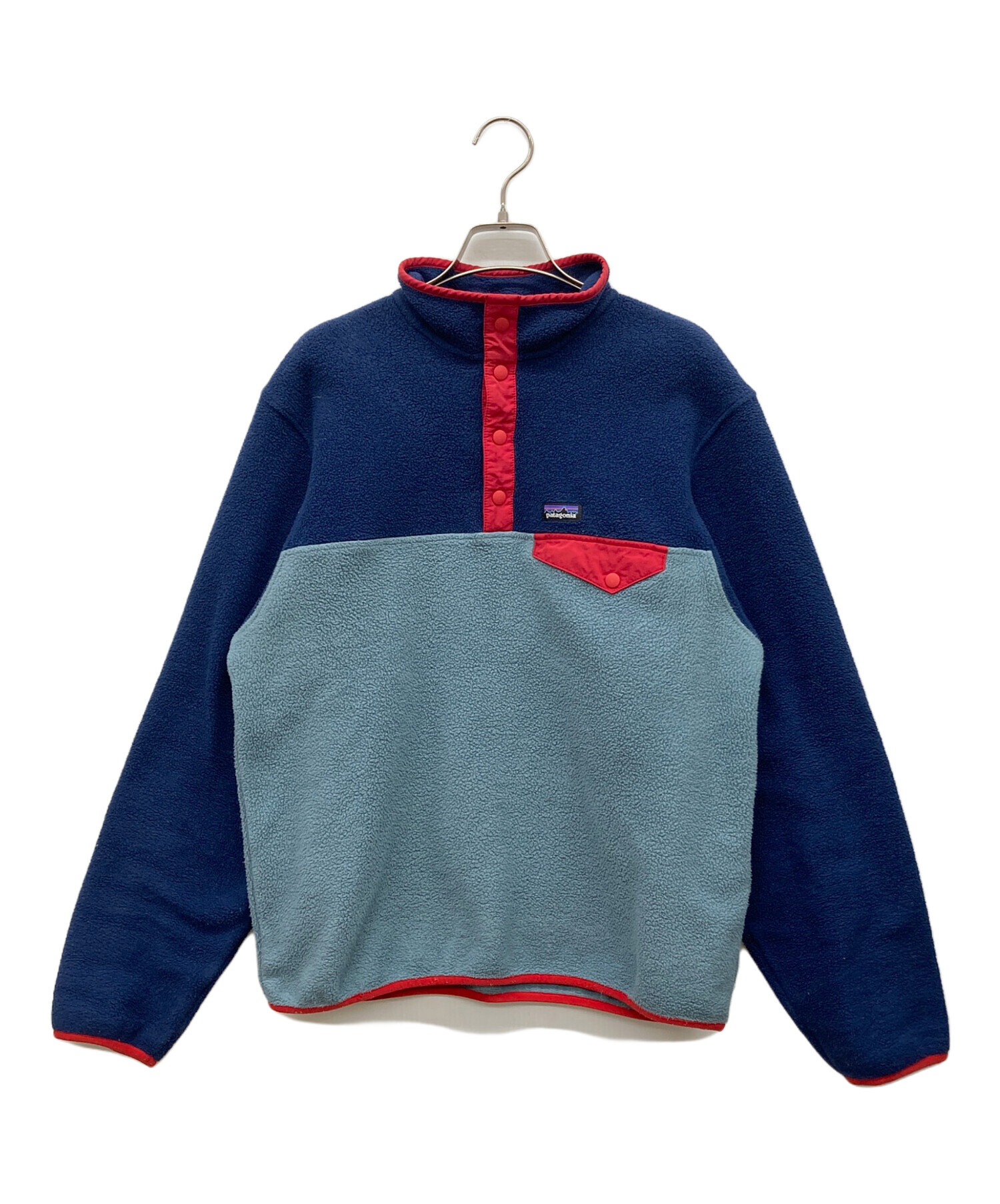 patagonia パタゴニア スウェット S 青x赤x緑等(総柄) 【古着】【中古】 中古・古着通販】Patagonia (パタゴニア) シンチラスナップT グレー