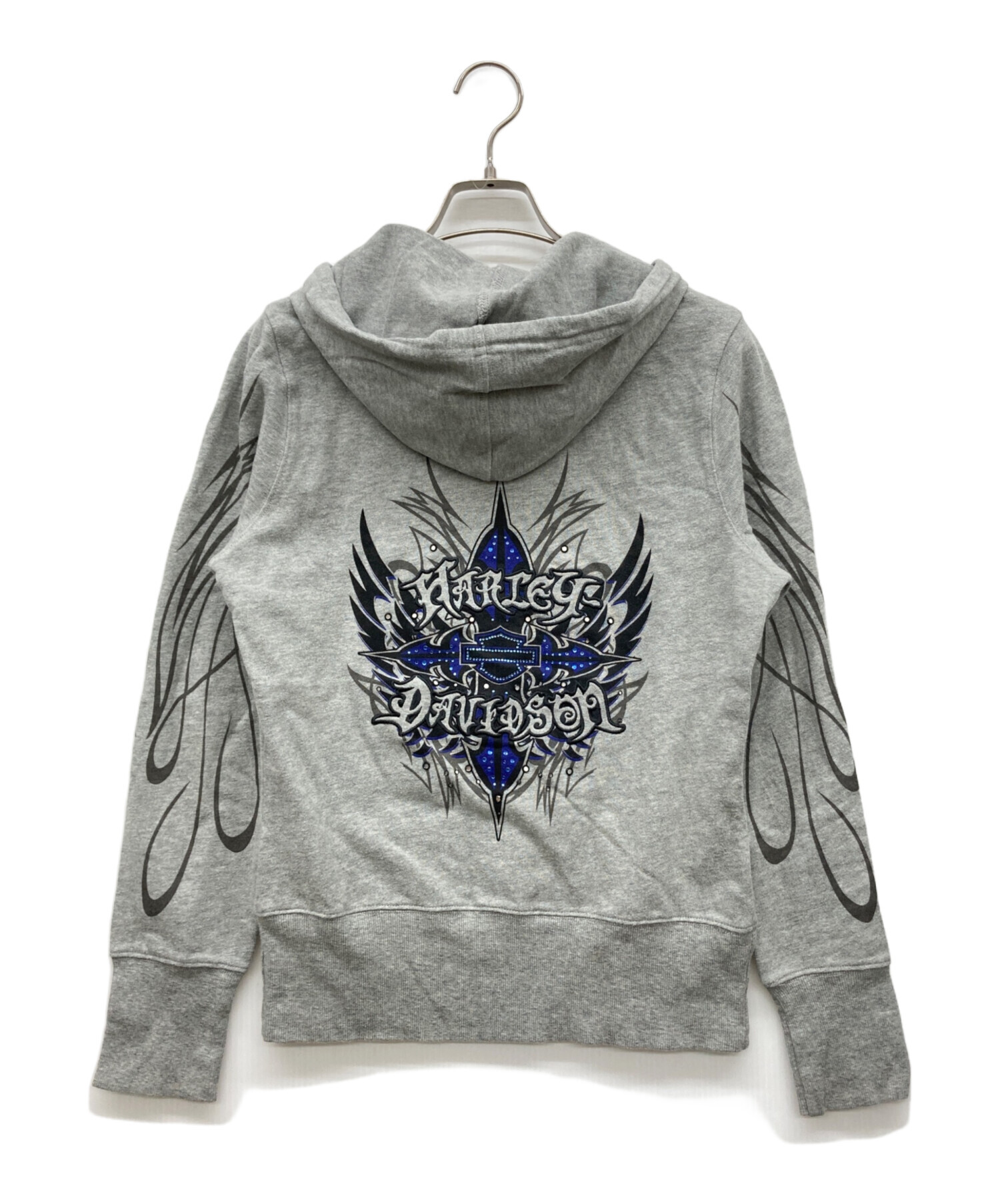 ハーレーダビットソン パーカー 中古・古着通販】HARLEY-DAVIDSON (ハーレーダビッドソン) ジップ