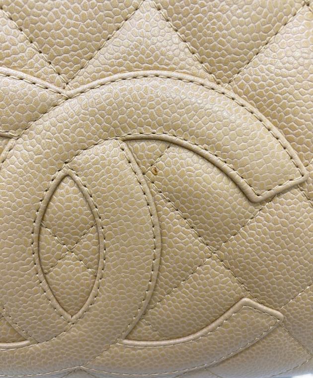CHANEL♥シャネル✨本物鑑定済♥ウエストバッグ⭐ベージュ 中古・古着通販】CHANEL (シャネル) キャビアスキンチェーンワン