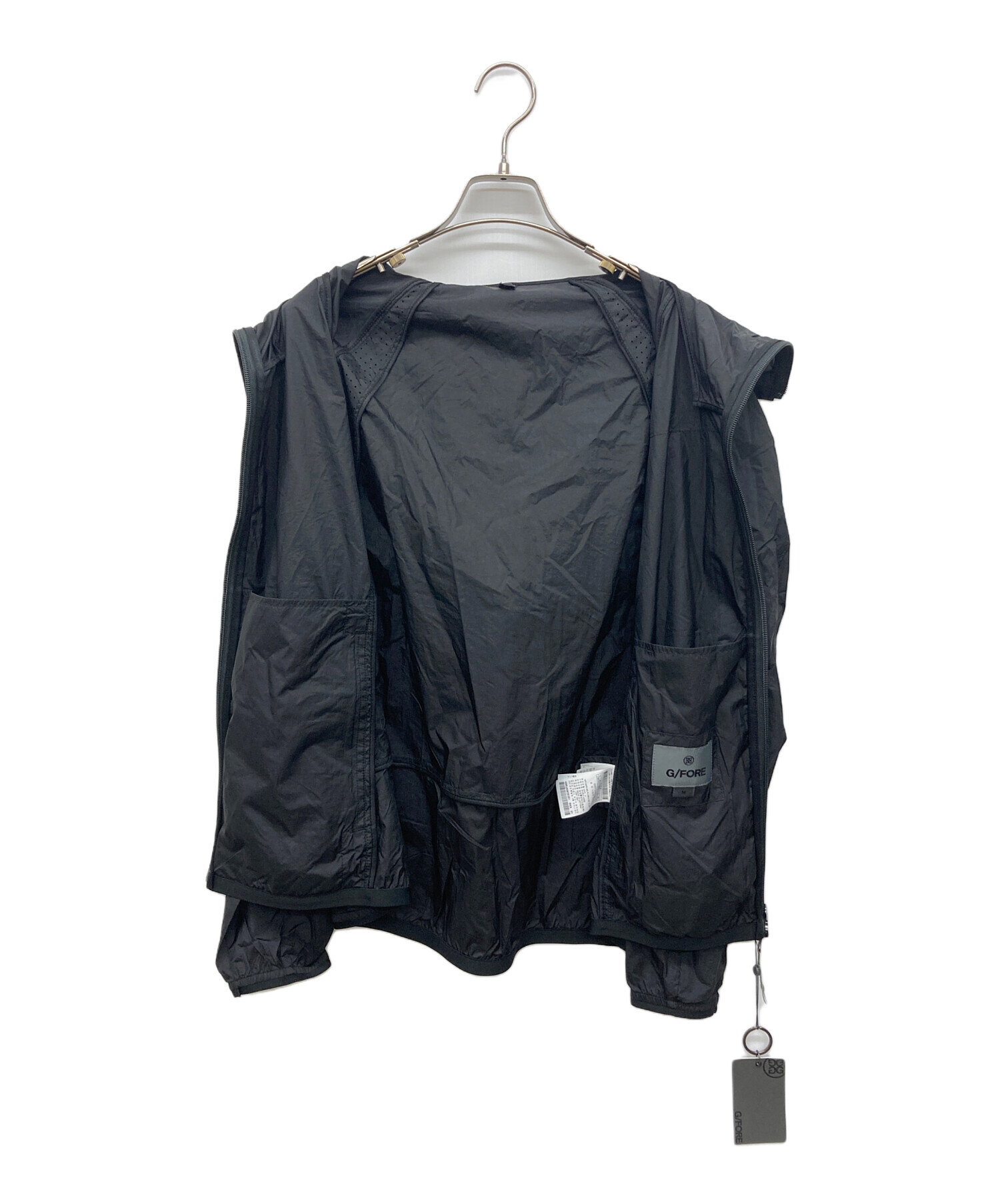 coco 中古 ジーフォア G/FORE メンズ ニットアウター 3(LL) 黒 ブラック ダブルジップ 中古・古着通販】G/FORE (ジーフォア) ゴルフウェア(トップス