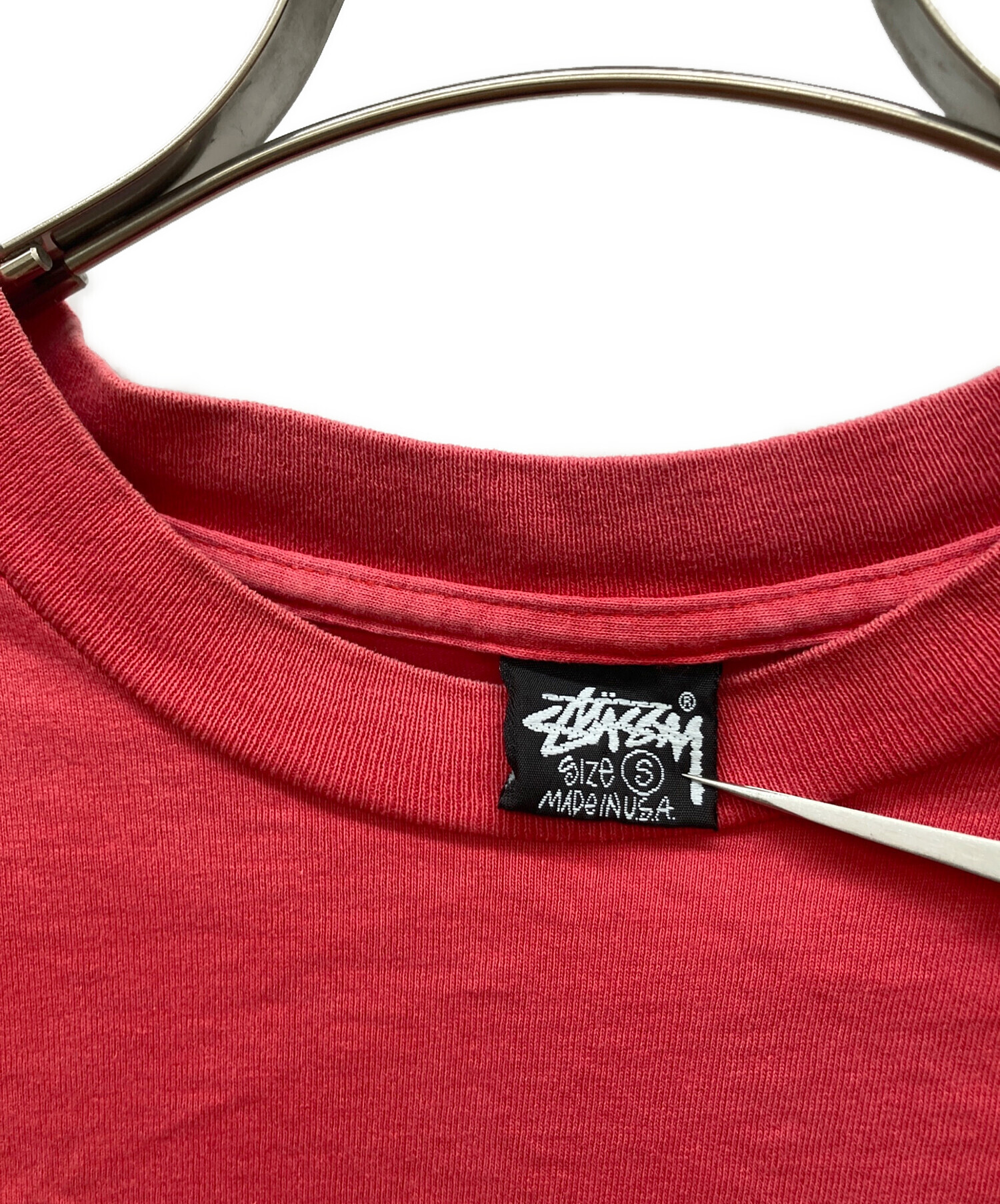 中古・古着通販】stussy (ステューシー) ハーレーバイクTシャツ レッド