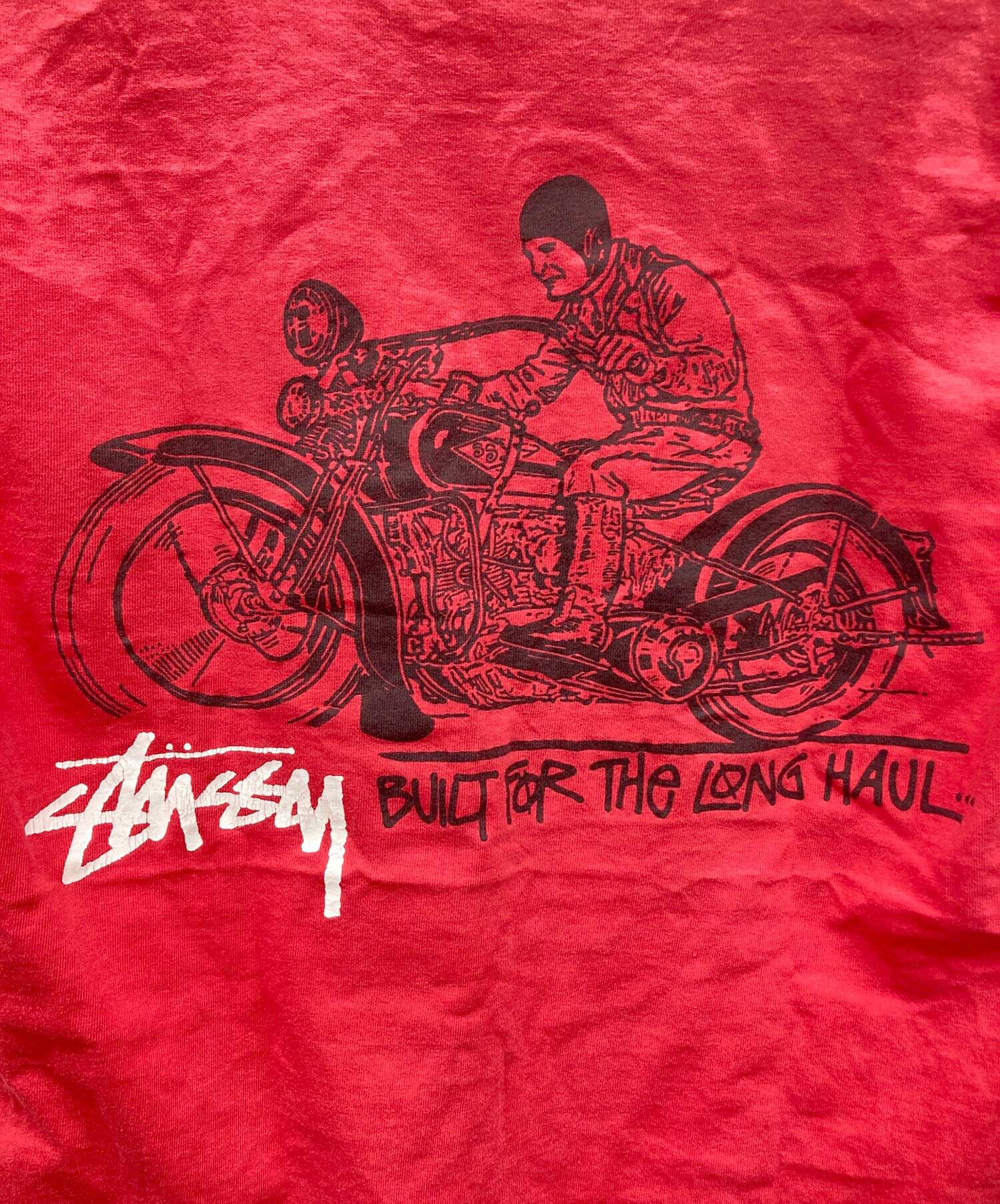 中古・古着通販】stussy (ステューシー) ハーレーバイクTシャツ レッド