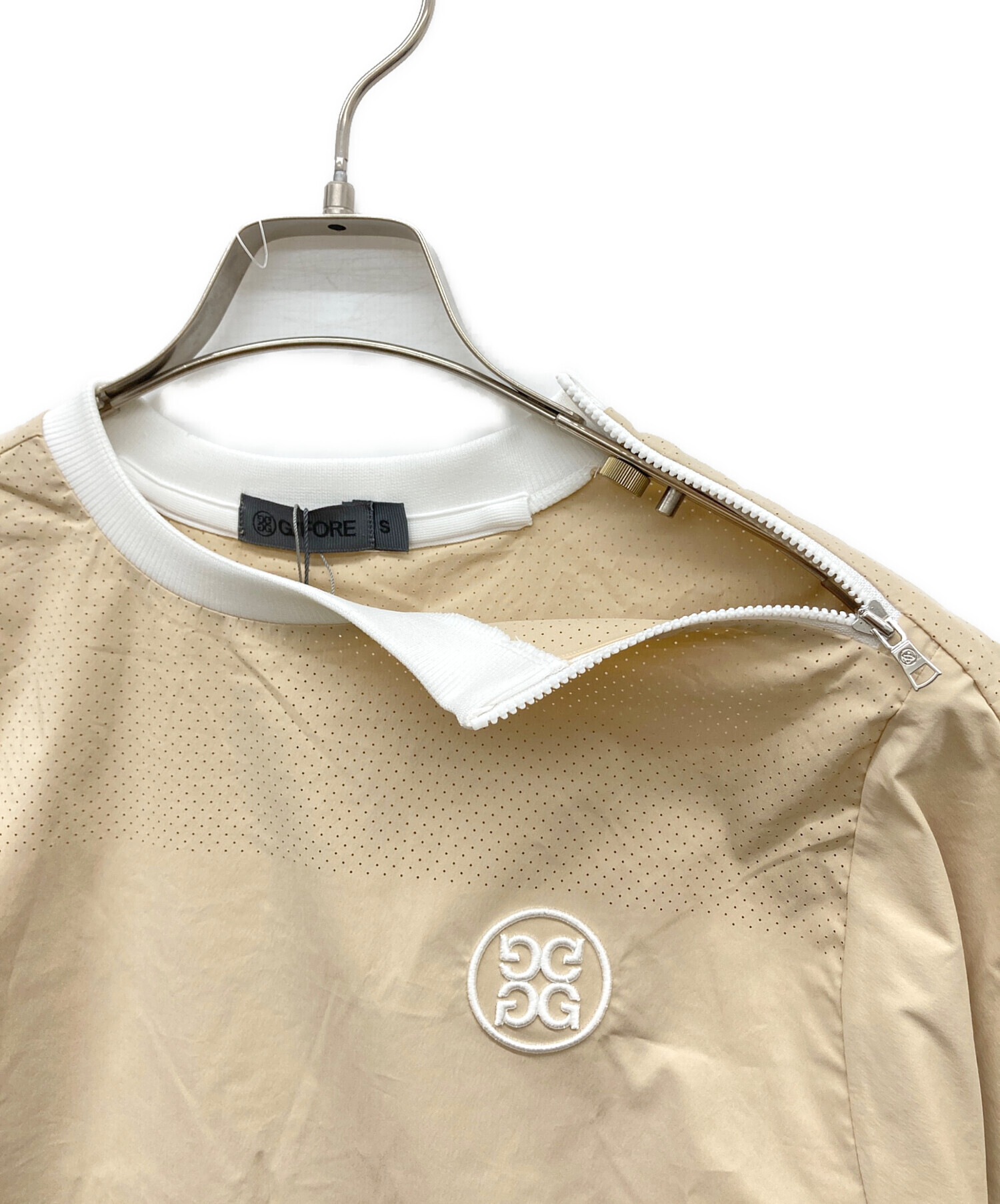 中古・古着通販】G/FORE (ジーフォア) ジップ付きカットソー ベージュ