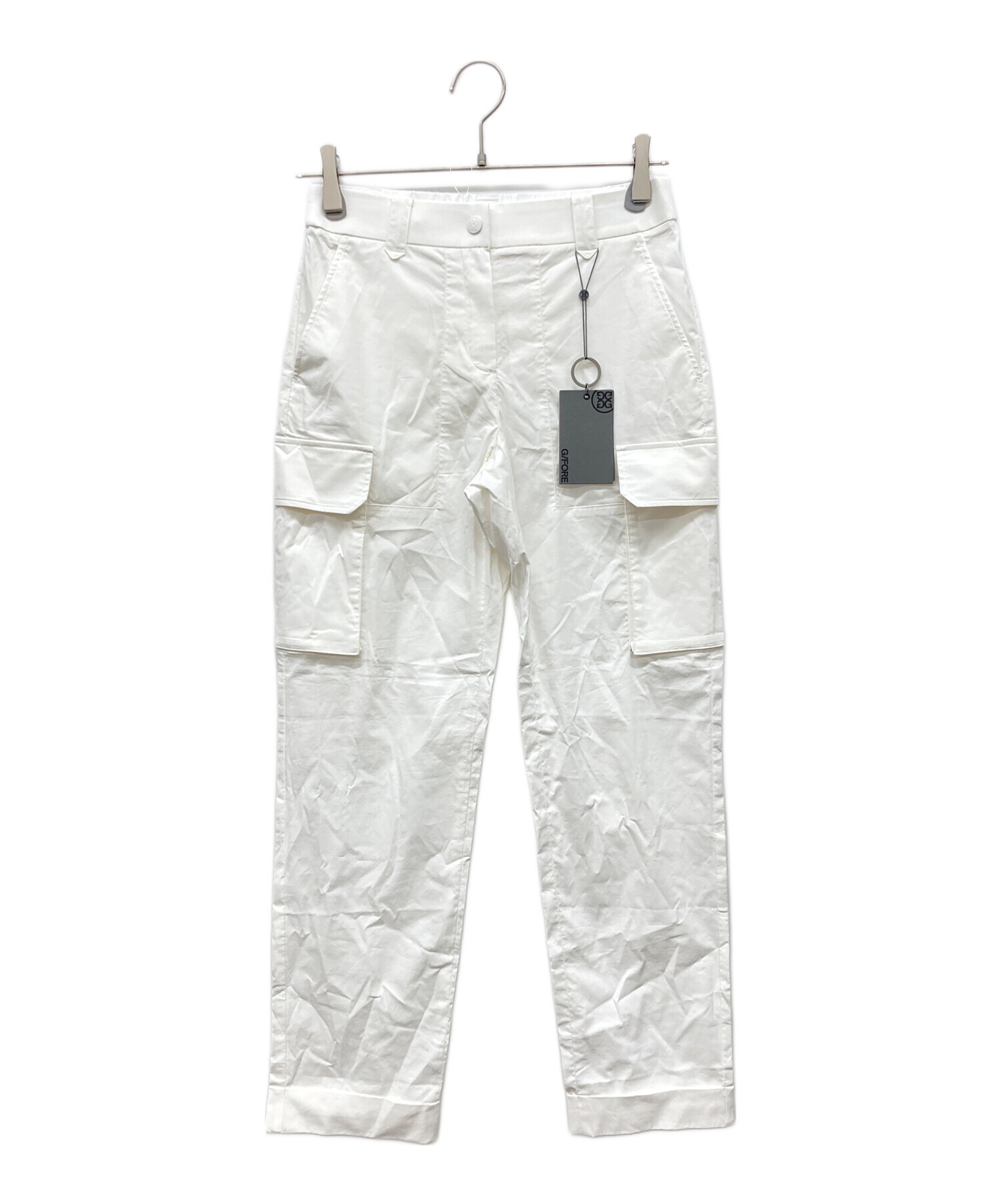 coco 中古 ジーフォア G/FORE メンズ パンツ 88cm 白 ホワイト シンプル ストレッチ 中古・古着通販】G/FORE (ジーフォア) テーパードフィットカーゴパンツ