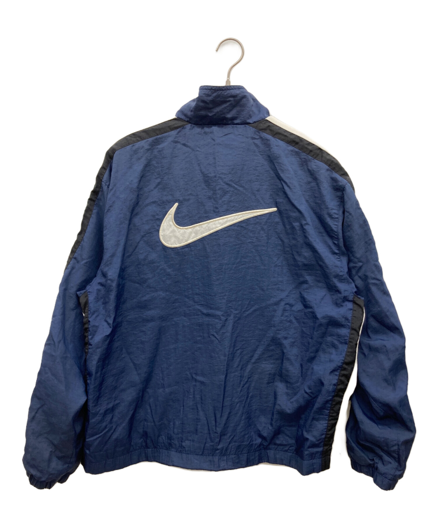 中古・古着通販】NIKE (ナイキ) 90s ナイロンジャケット ネイビー