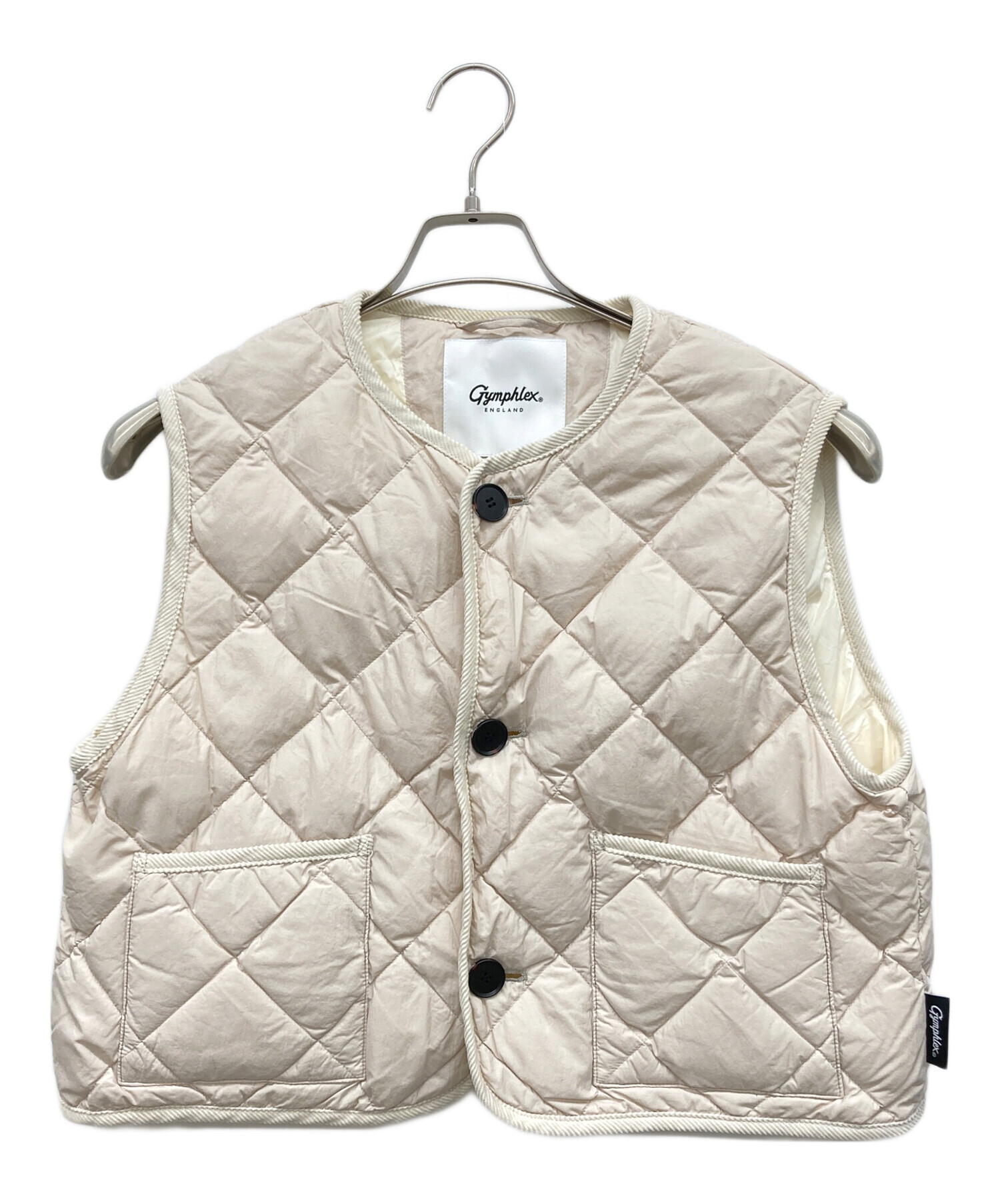 Gymphlexキルトダウンジップベスト 中古・古着通販】Gymphlex (ジムフレックス) キルトダウン ショート