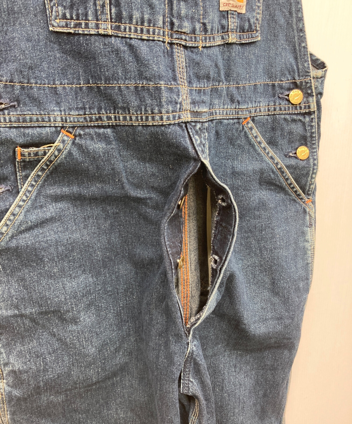 中古・古着通販】CarHartt (カーハート) デニムオーバーオール 100周年