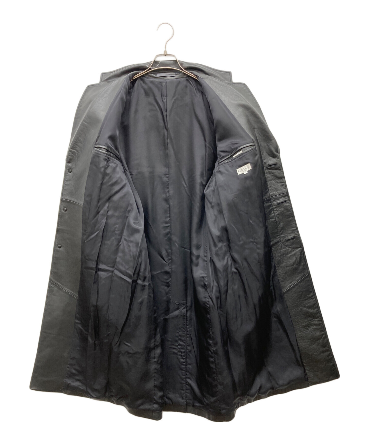 中古・古着通販】Paul Smith (ポールスミス) レザーコート ブラック