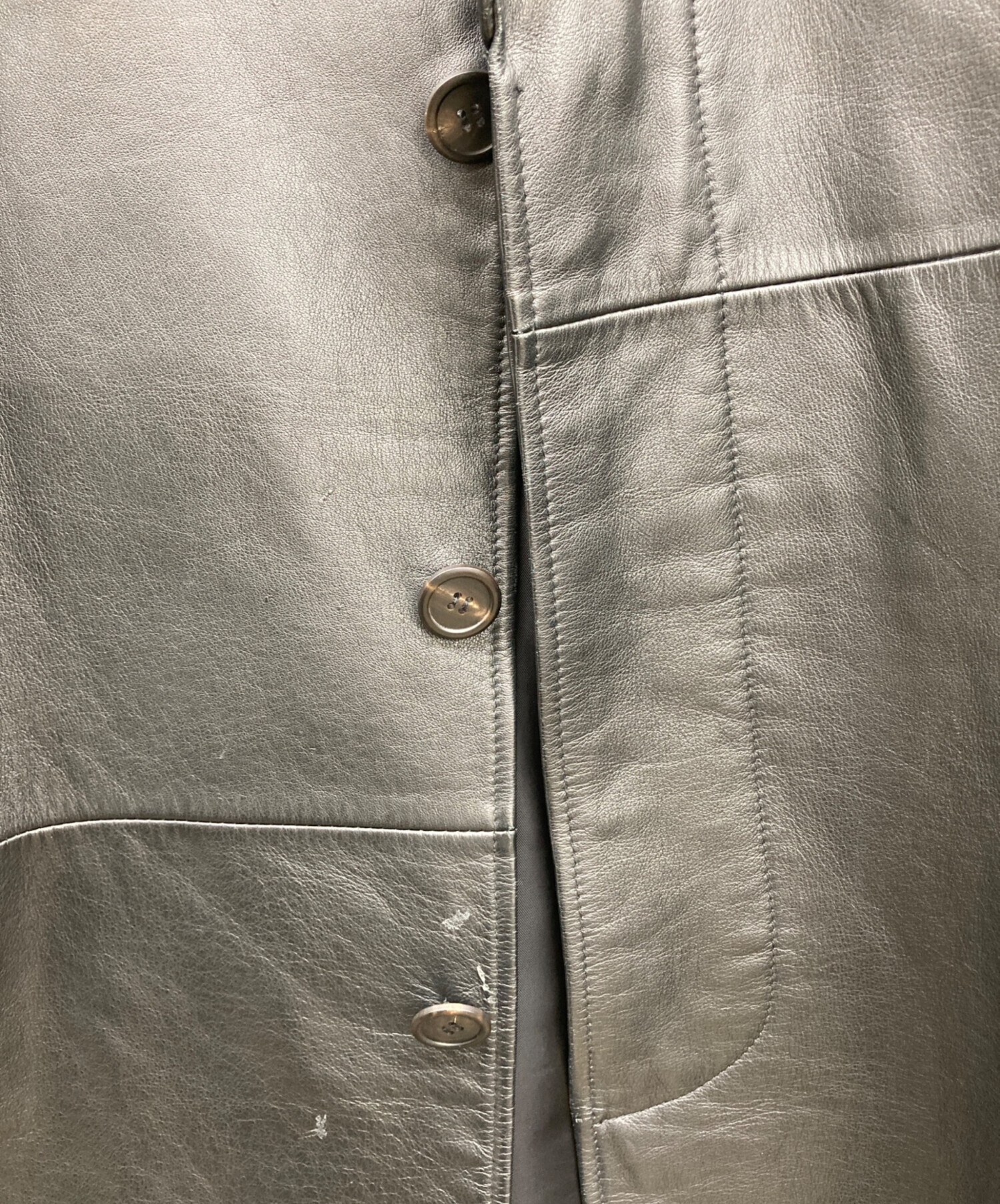 archive PaulSmithレザーコート 中古・古着通販】Paul Smith (ポールスミス) レザーコート ブラック