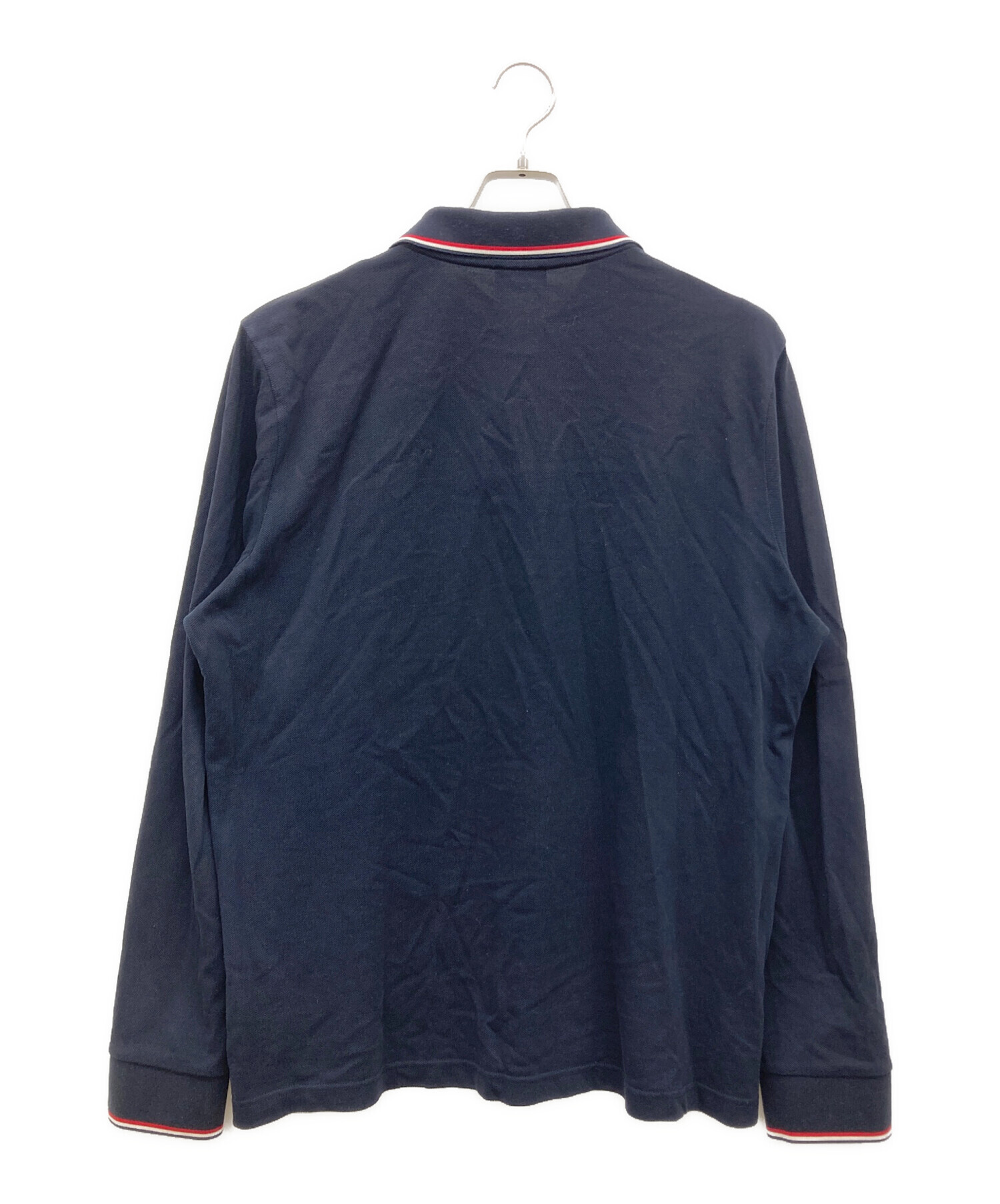 モンクレール　MAGLIA 長袖ポロシャツ　ネイビー　XL 中古・古着通販】MONCLER (モンクレール) MAGLIA POLO MANICA LUNGA