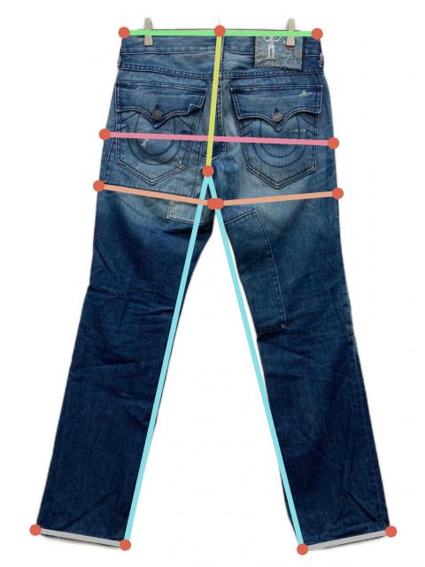 中古・古着通販】TRUE RELIGION (トゥルー レリジョン) デニムパンツ