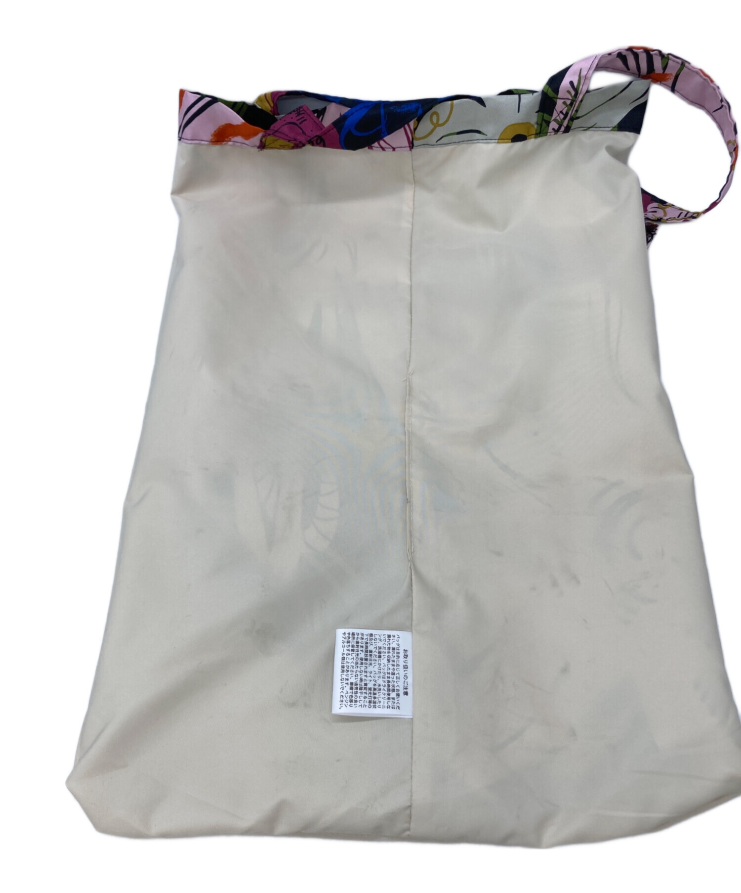中古・古着通販】manipuri (マニプリ) プリントトートバッグ ピンク 