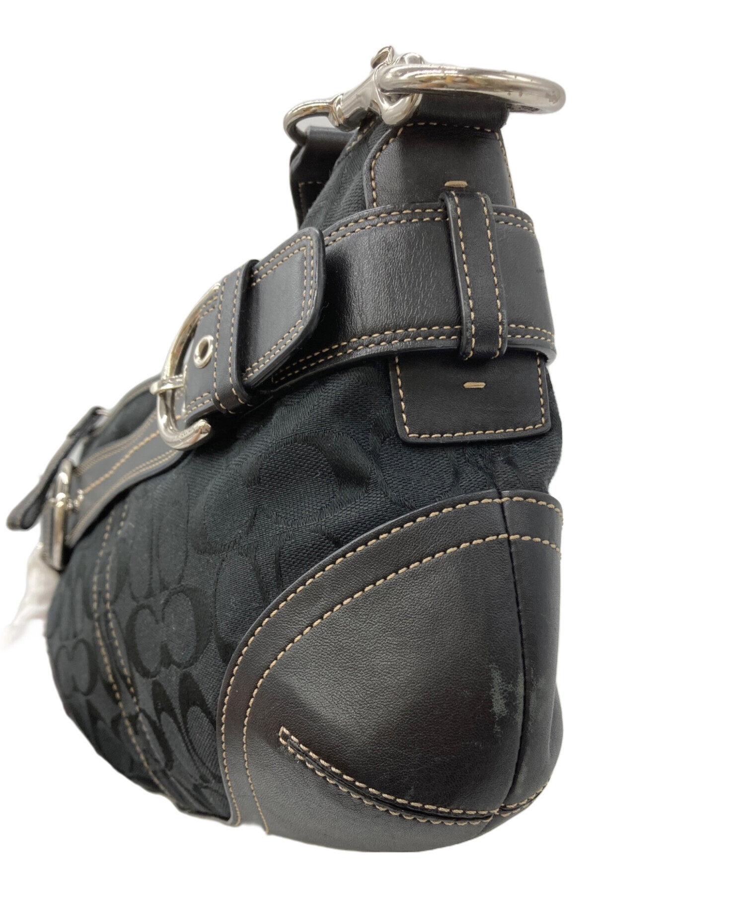 中古・古着通販】COACH (コーチ) ワンショルダーバッグ シグネチャー