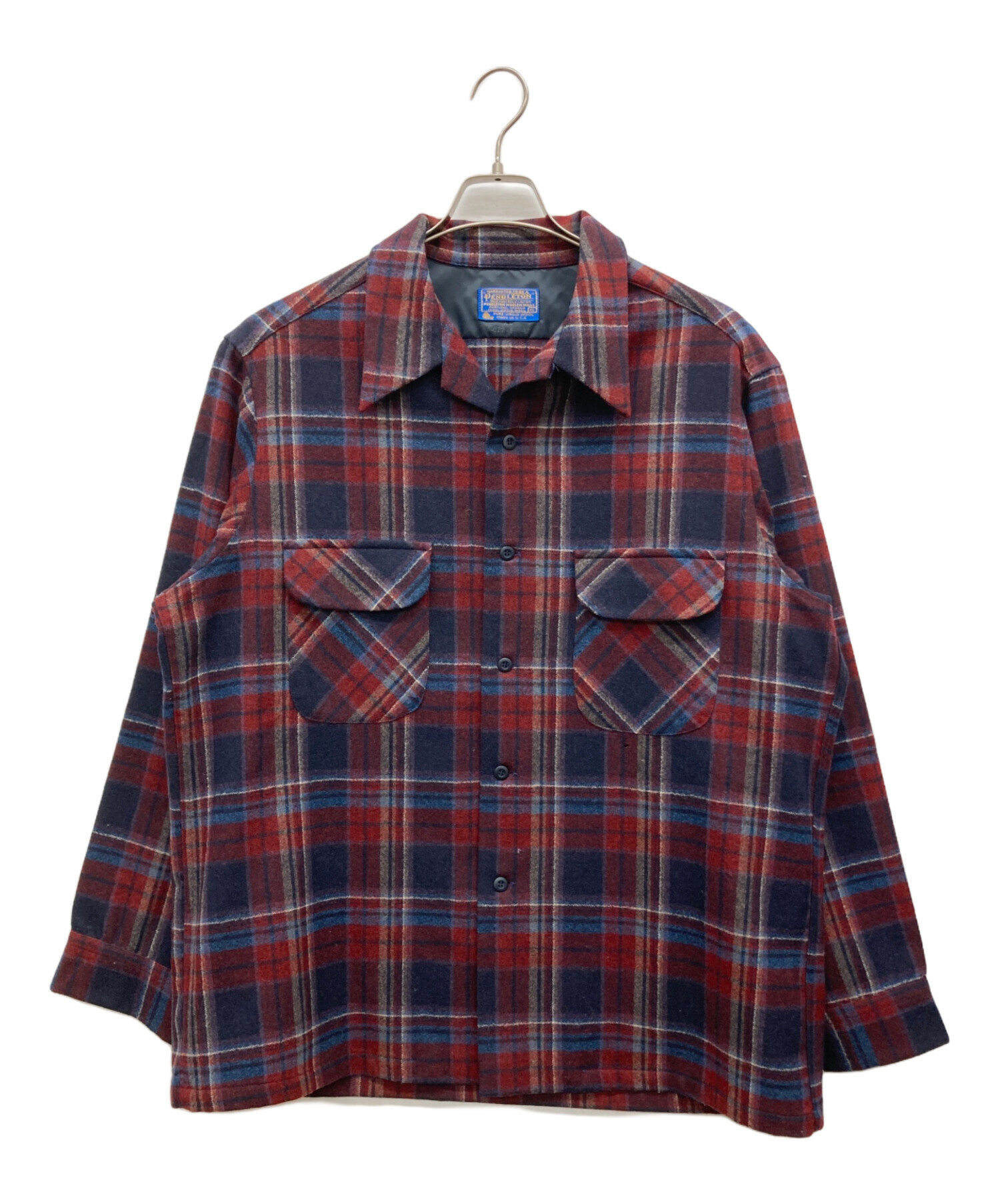 E*T様 70s PENDLETON ボードシャツ 中古・古着通販】PENDLETON (ペンドルトン) 70s ボードシャツ ネイビー