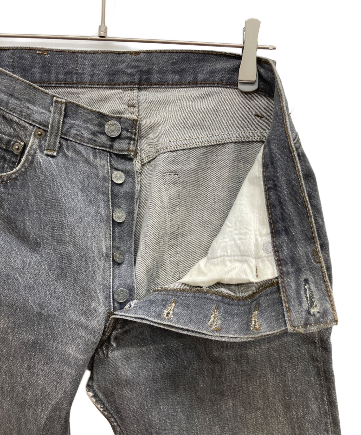 デッドストック　80s リーバイス　703 先染め　ブラック　デニム　w30 中古・古着通販】LEVI'S (リーバイス) 80s 先染めブラックデニムパンツ