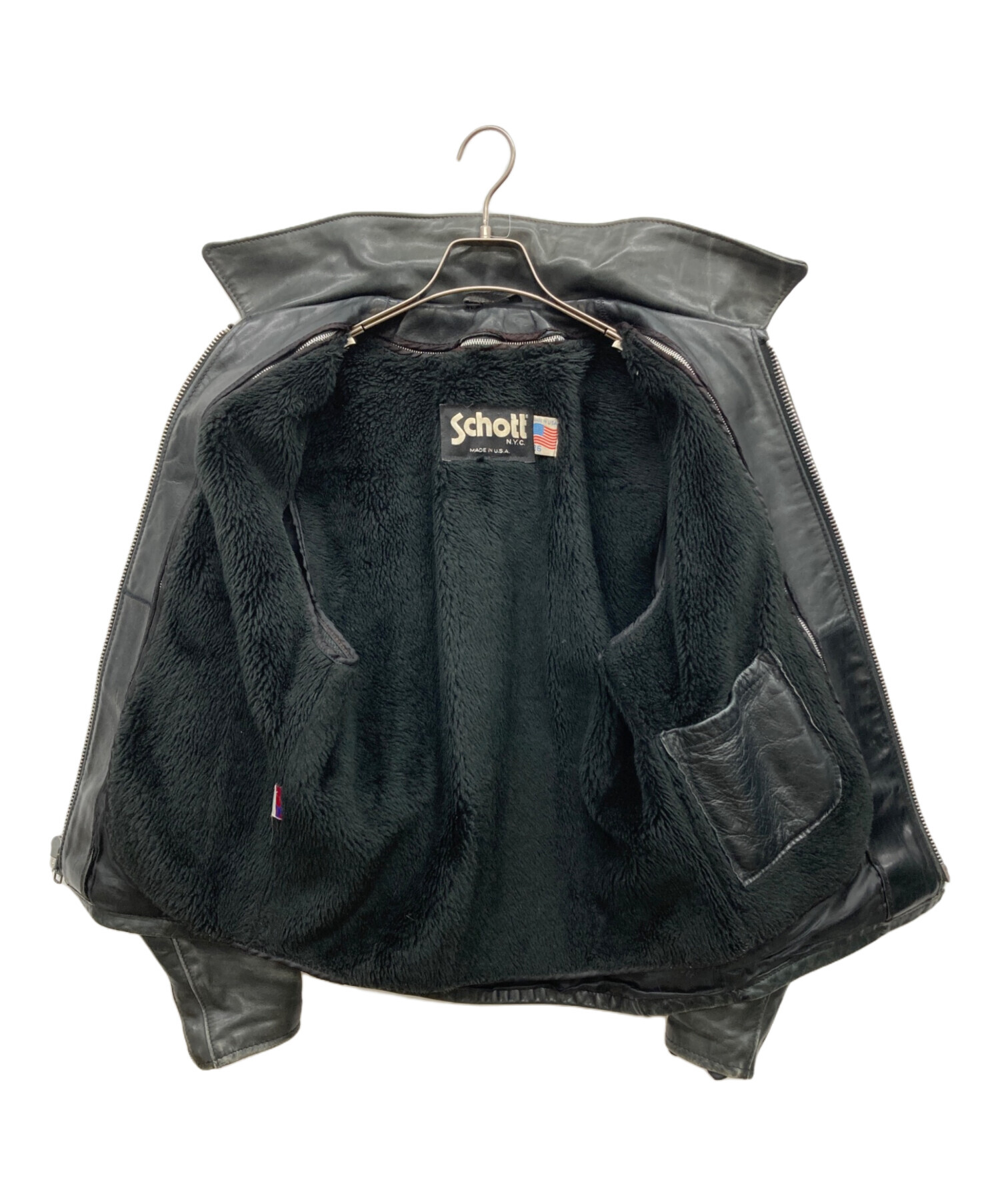 中古・古着通販】Schott (ショット) シングルライダースジャケット