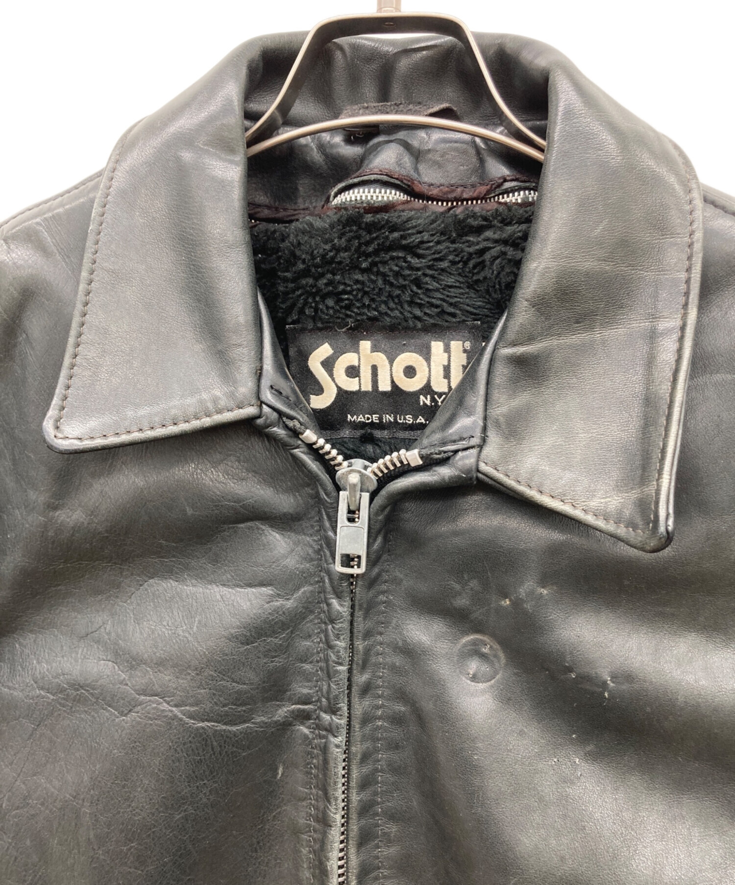 中古・古着通販】Schott (ショット) シングルライダースジャケット