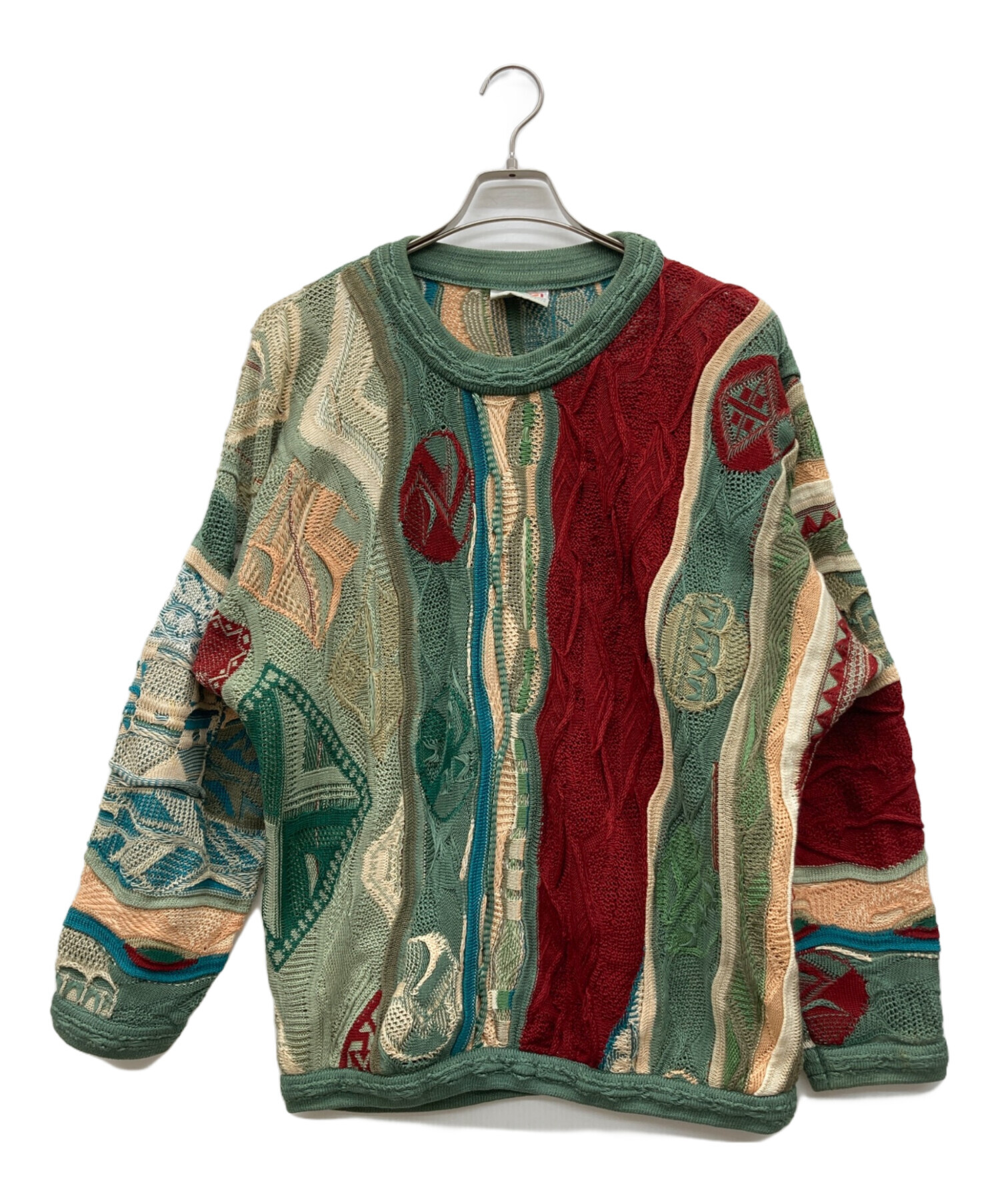 中古・古着通販】Coogi (クージー) 3Dコットンニット マルチカラー