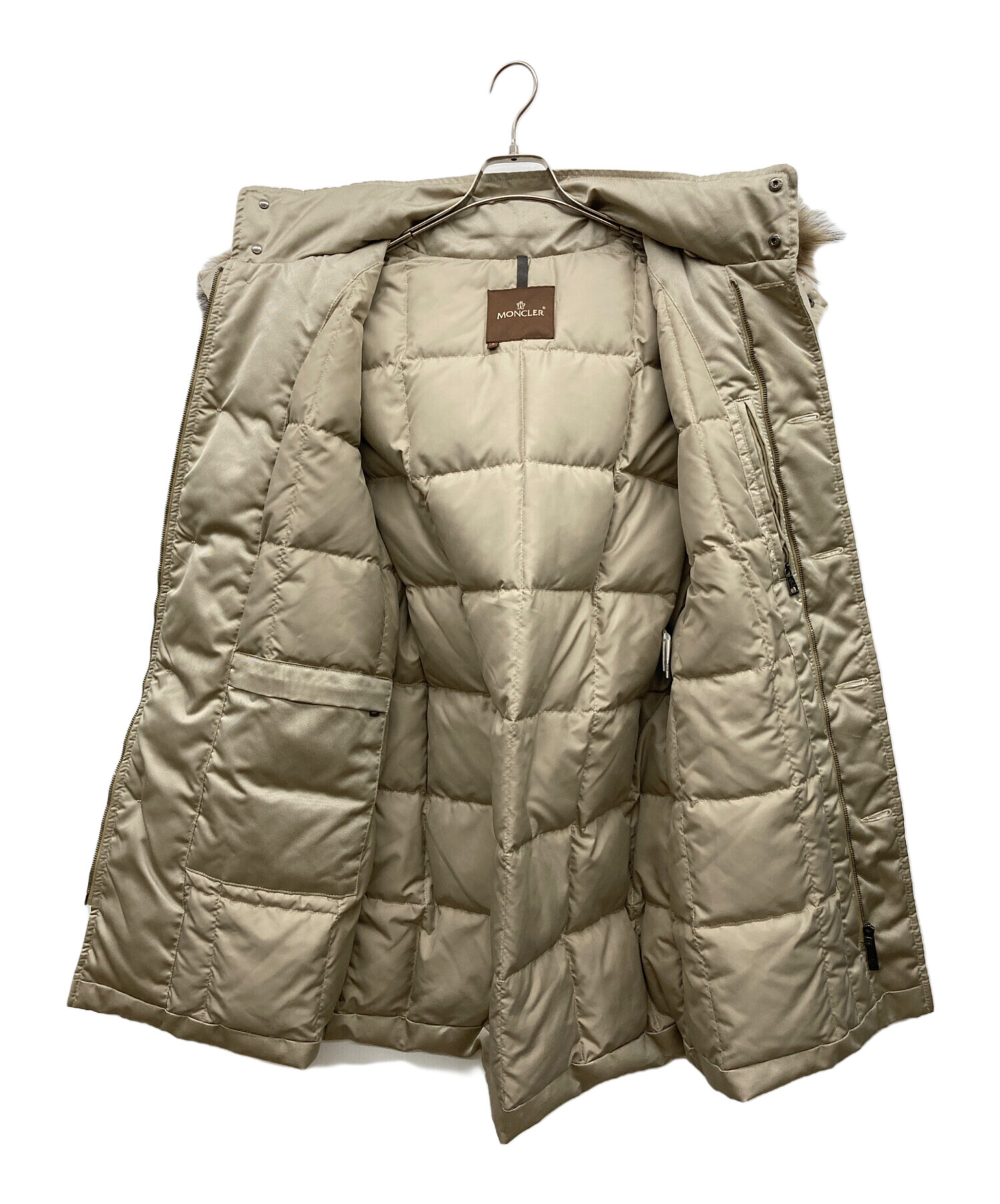中古・古着通販】MONCLER (モンクレール) ダウンコート ベージュ