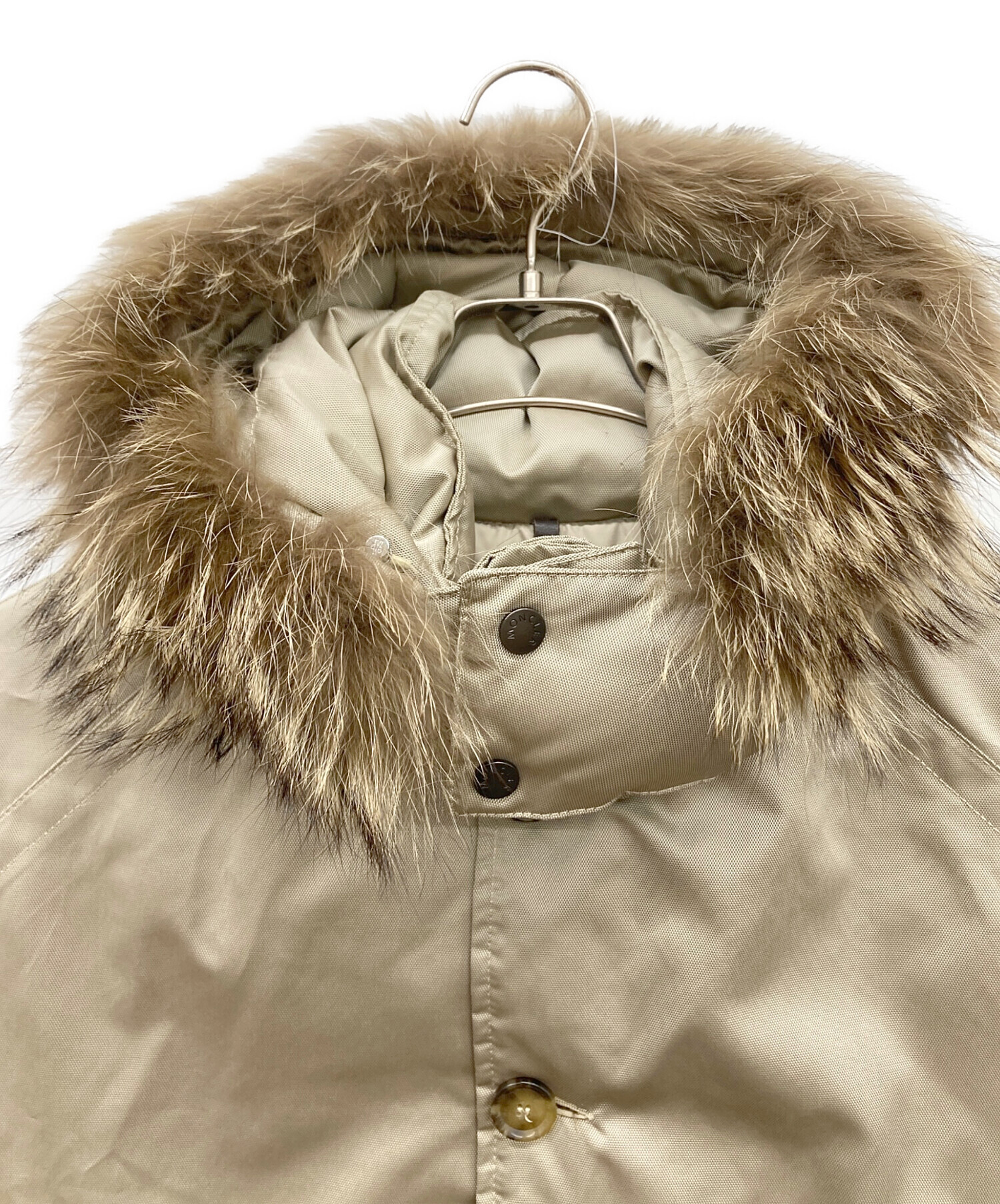 中古・古着通販】MONCLER (モンクレール) ダウンコート ベージュ