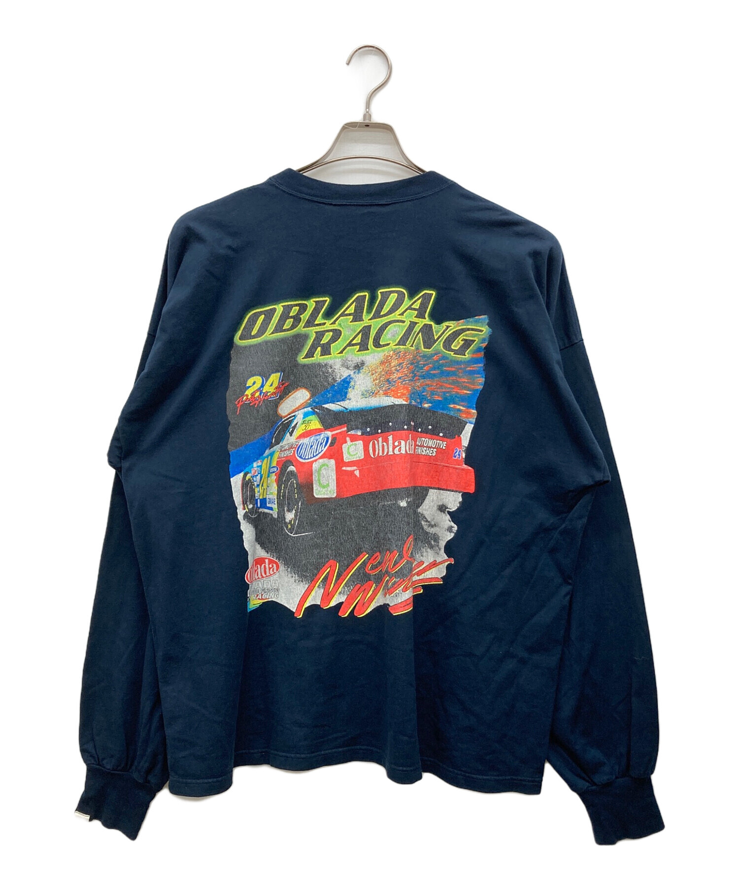 中古・古着通販】oblada (オブラダ) RACING LONG SLEEVE TEE ネイビー