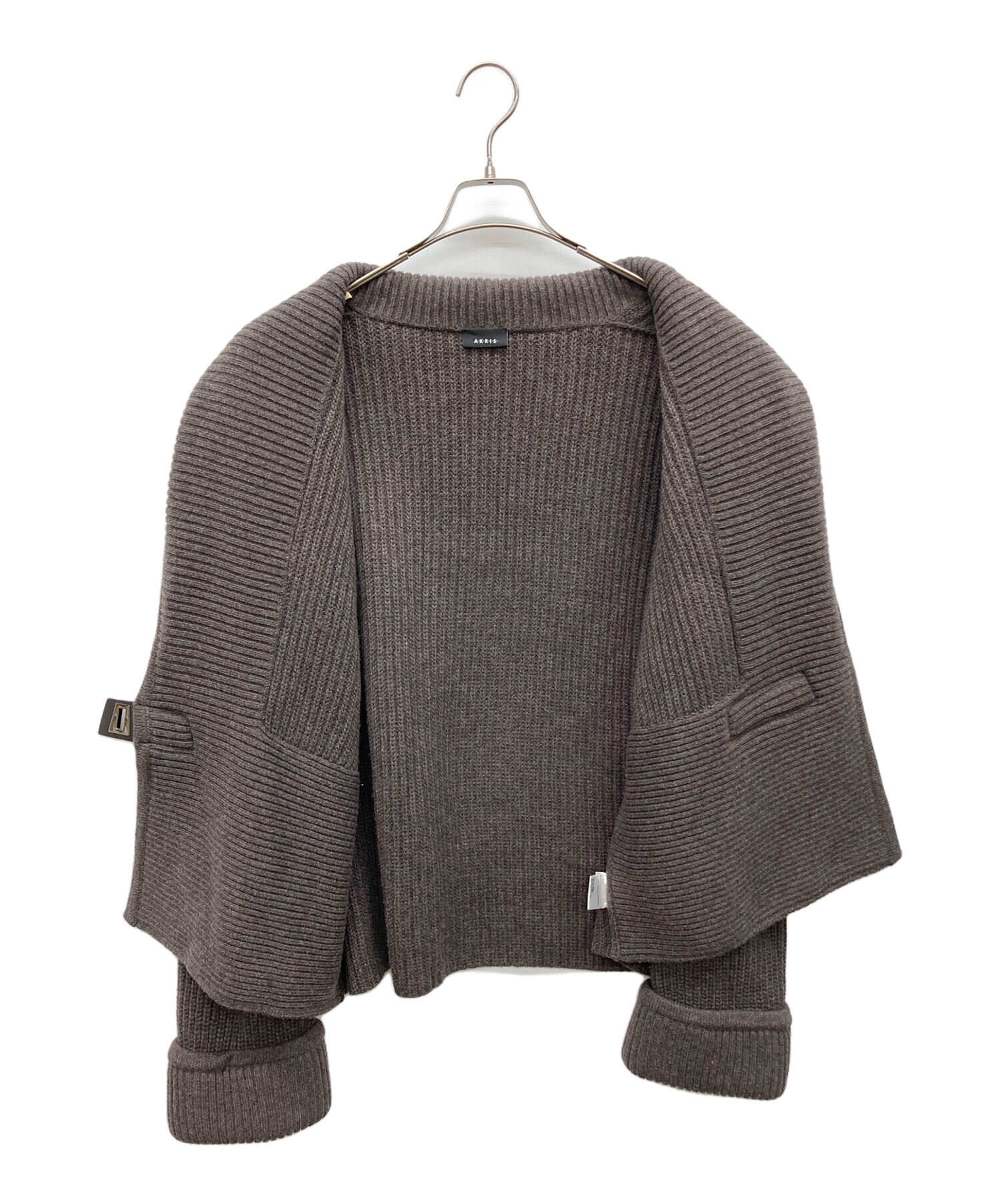 中古・古着通販】AKRIS (アクリス) カシミヤショールカラーニット