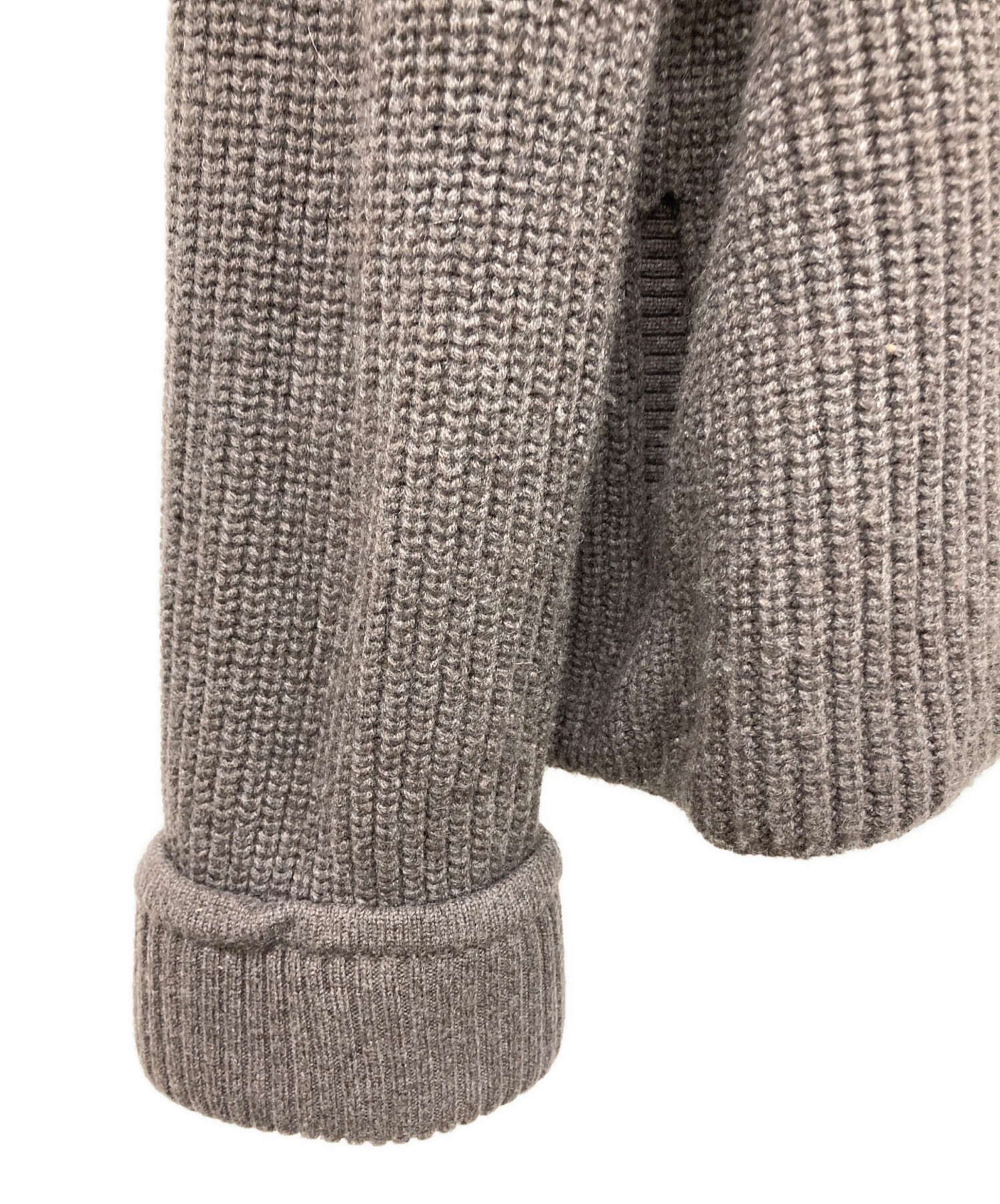 中古・古着通販】AKRIS (アクリス) カシミヤショールカラーニット
