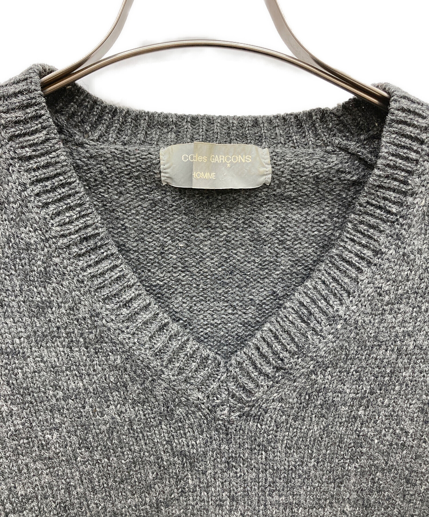 COMME des GARCONS HOMME HOMME Vネックサマーニット 中古・古着通販】COMME des GARCONS HOMME (コムデギャルソン オム) V