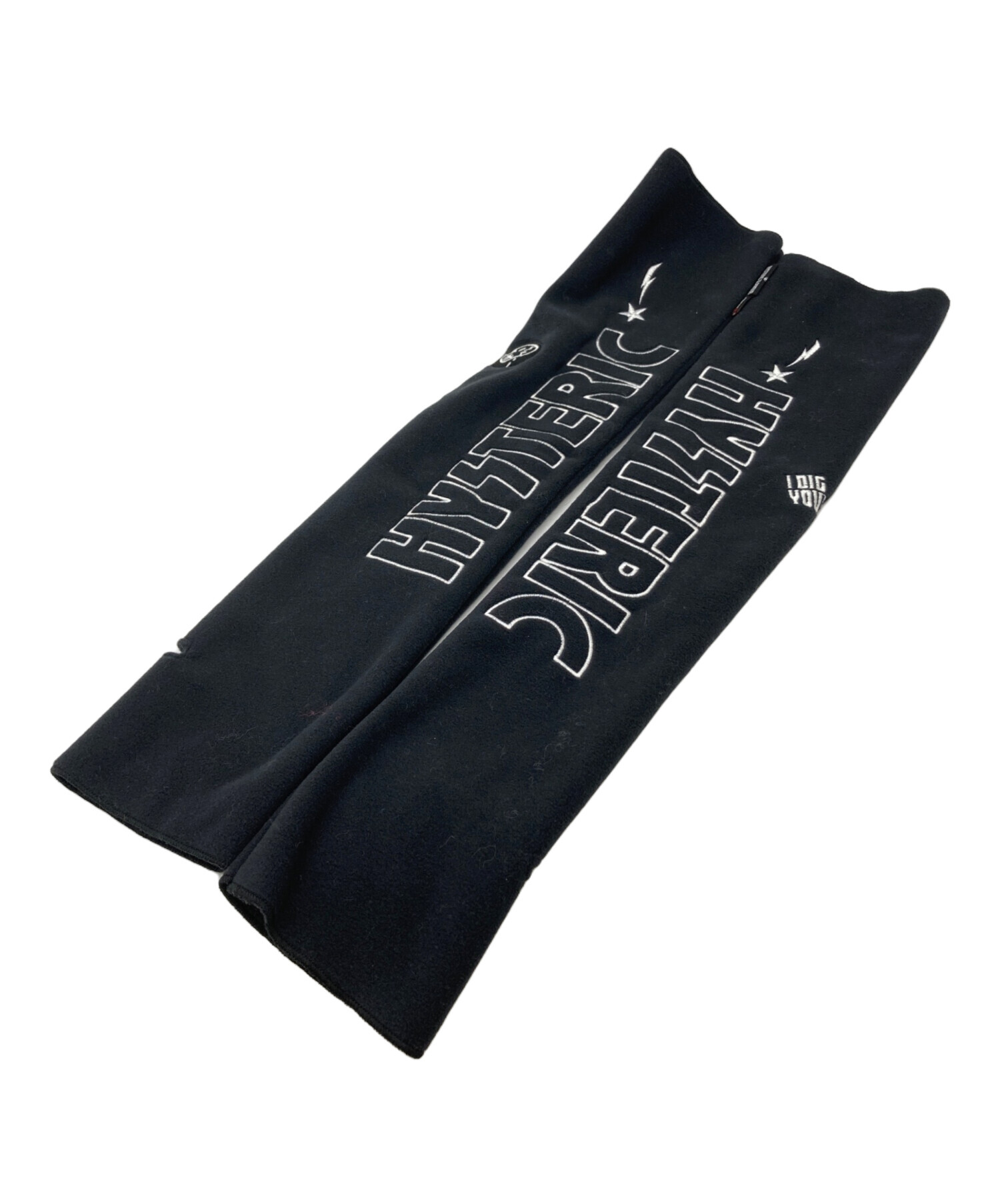 【新品未使用】HYSTERIC GLAMOUR ブラックアームウォーマー 中古・古着通販】Hysteric Glamour (ヒステリックグラマー) ロゴ刺繍