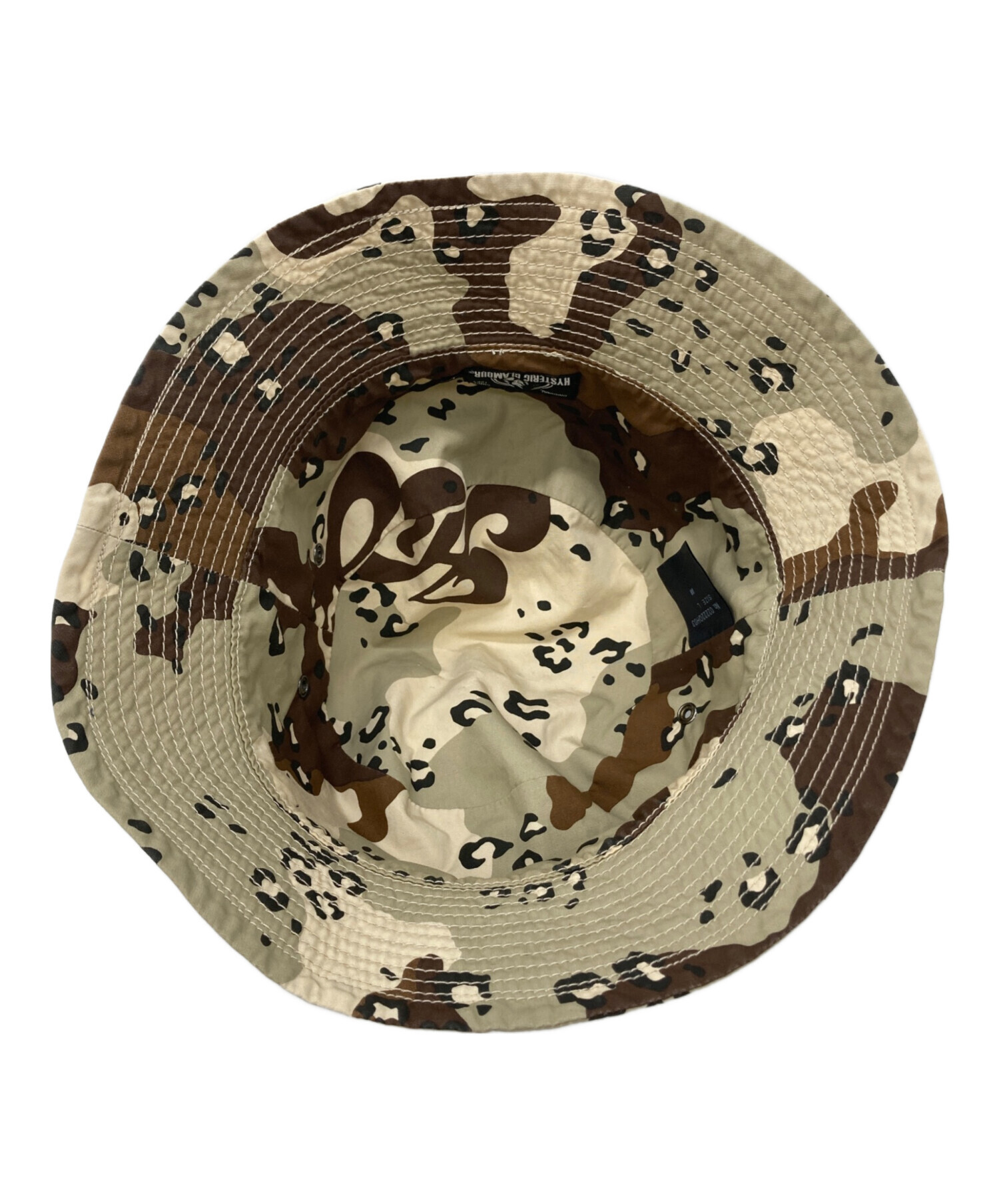 新品ヒステリックグラマー バケットハット【BARBED WIRE CAMO柄】Ｌ 中古・古着通販】Hysteric Glamour (ヒステリックグラマー) SAND CAMO