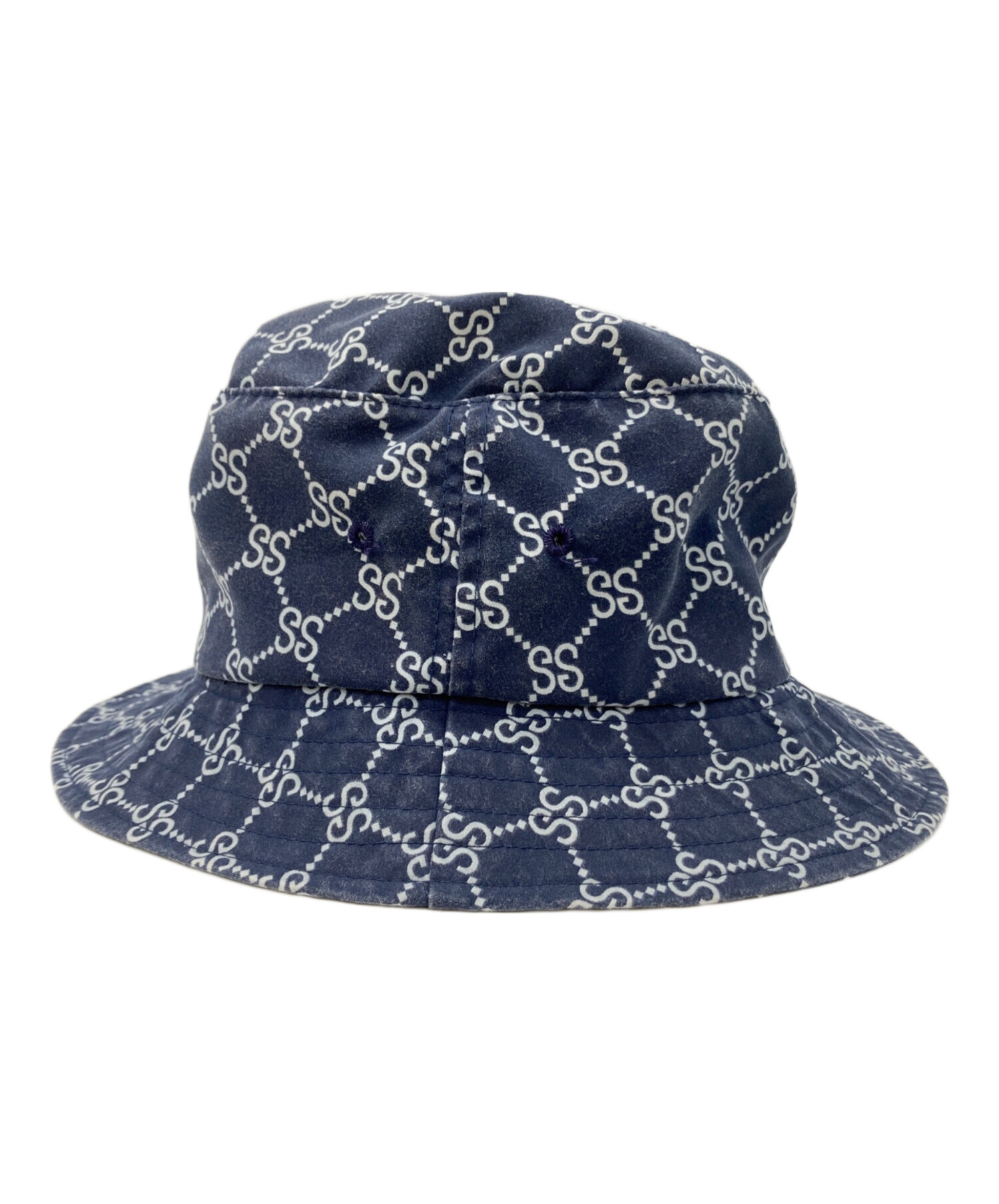 中古・古着通販】stussy (ステューシー) 総柄バケットハット 紺タグ