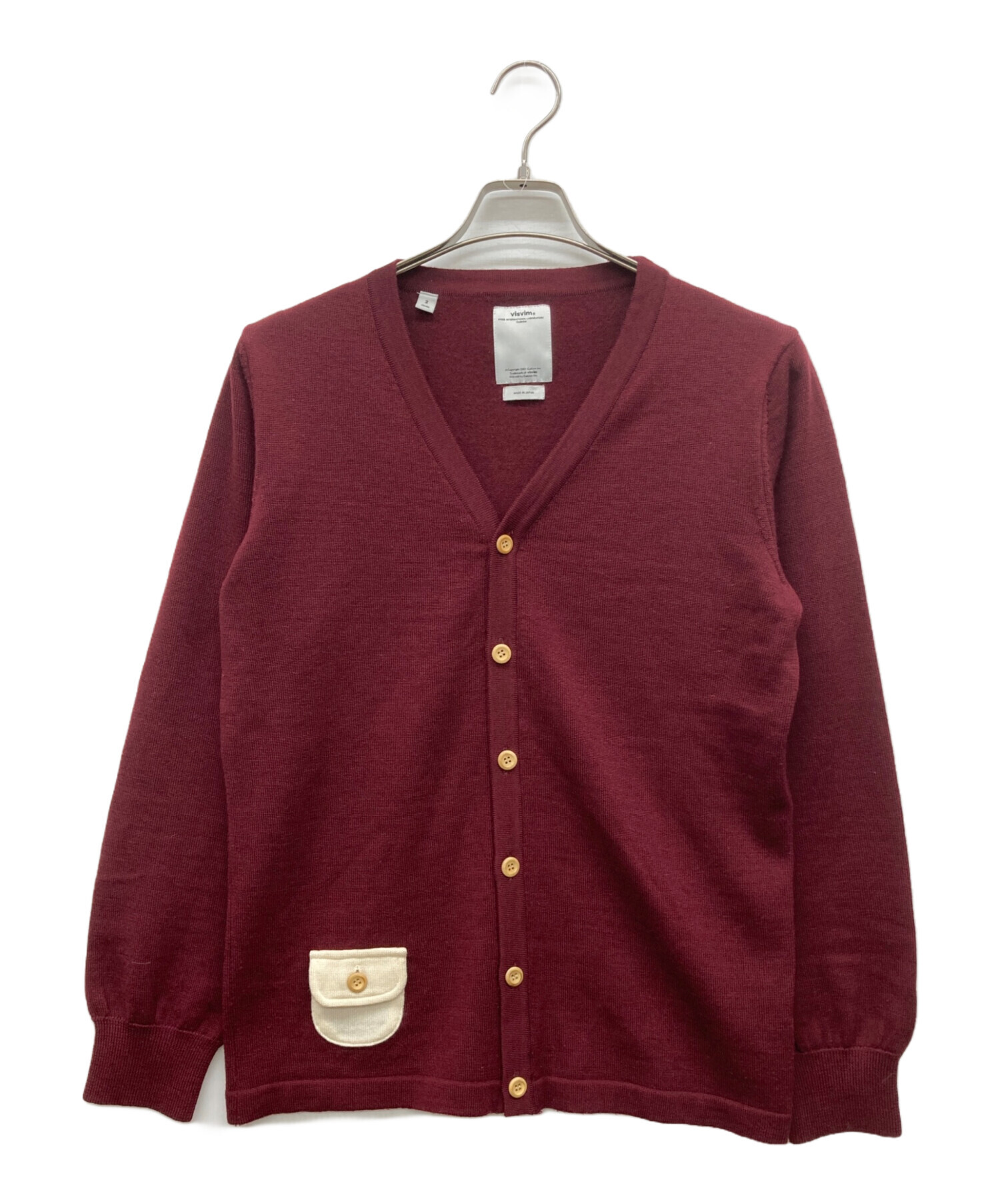 中古・古着通販】VISVIM (ビズビム) SELMER CARDIGAN レッド サイズ:2